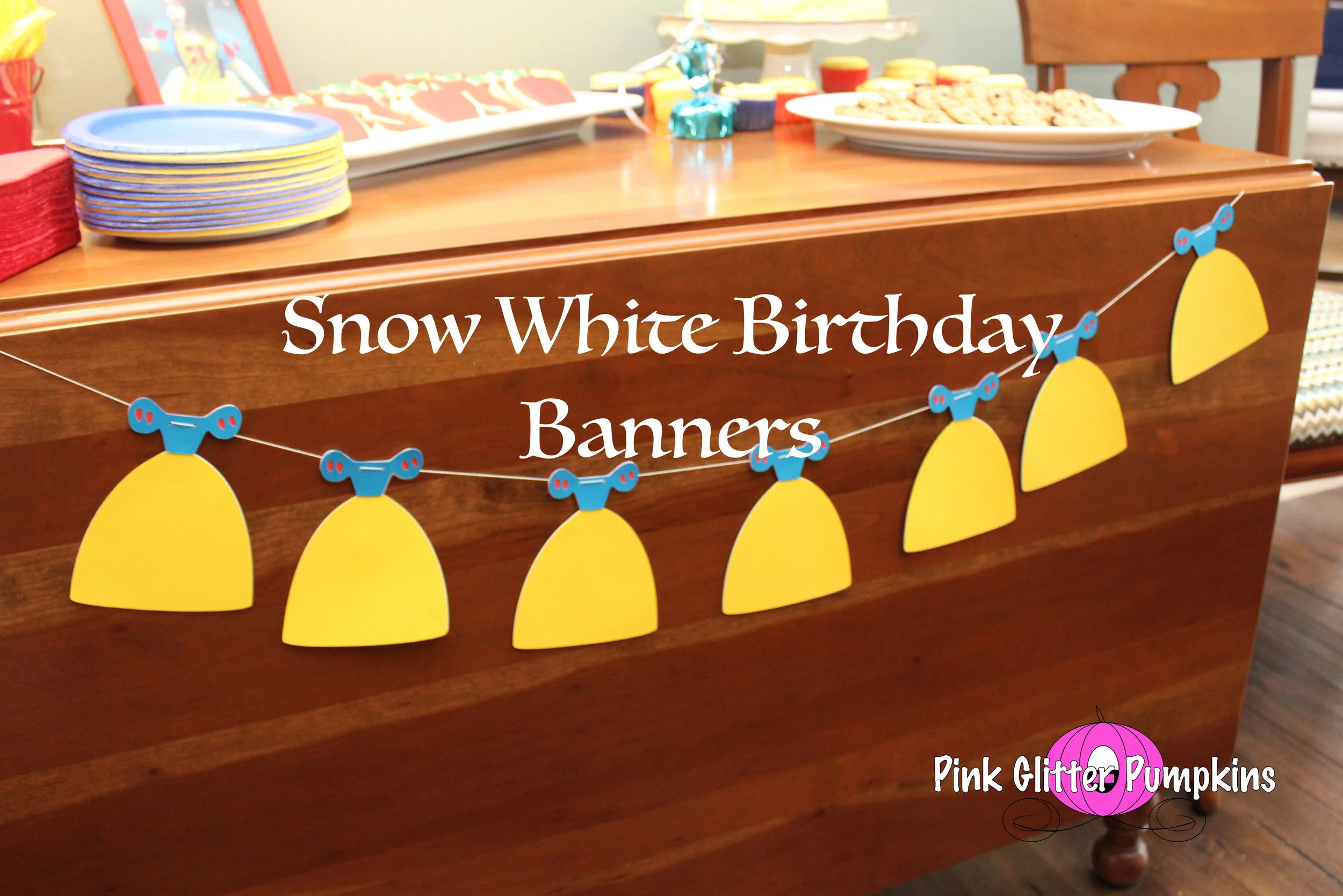 Snow White Birthday Banners