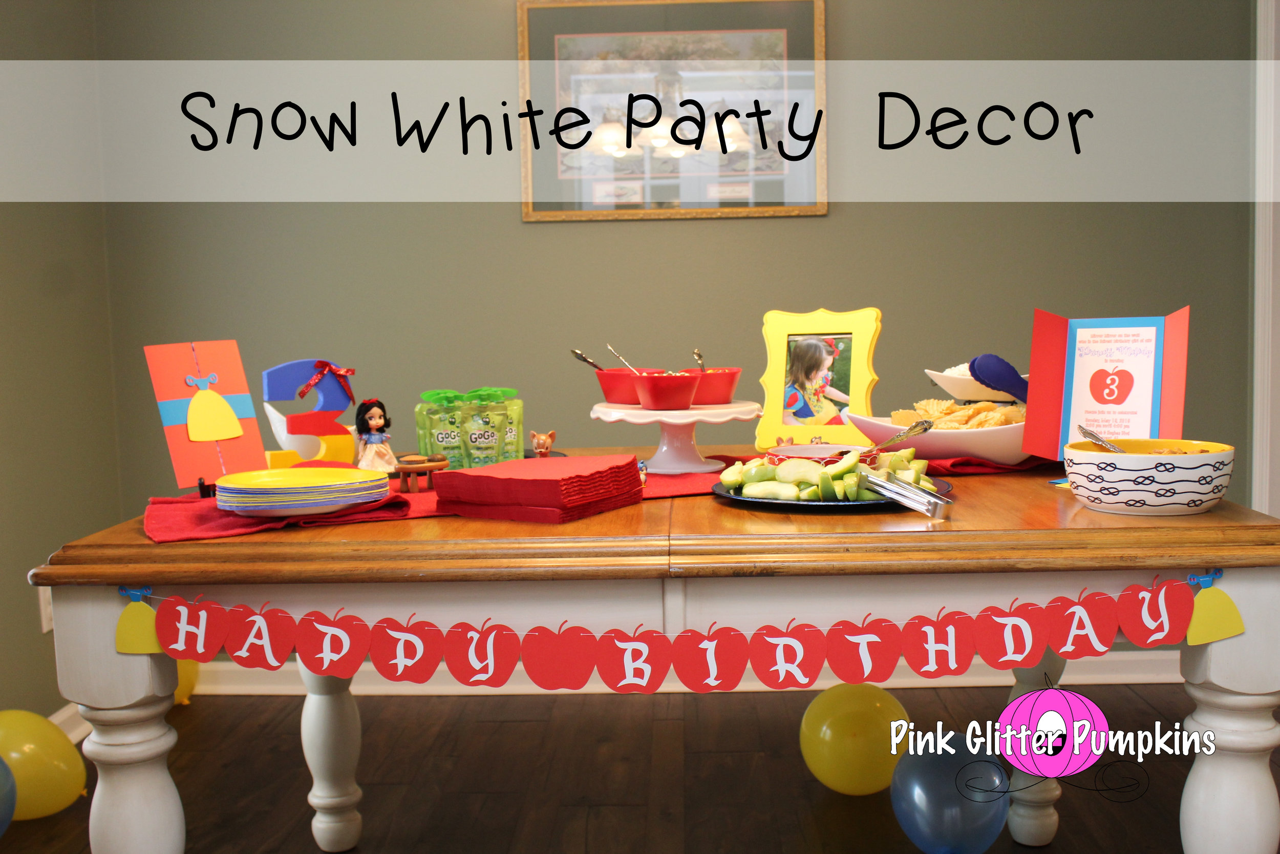 Snow White Party Decor