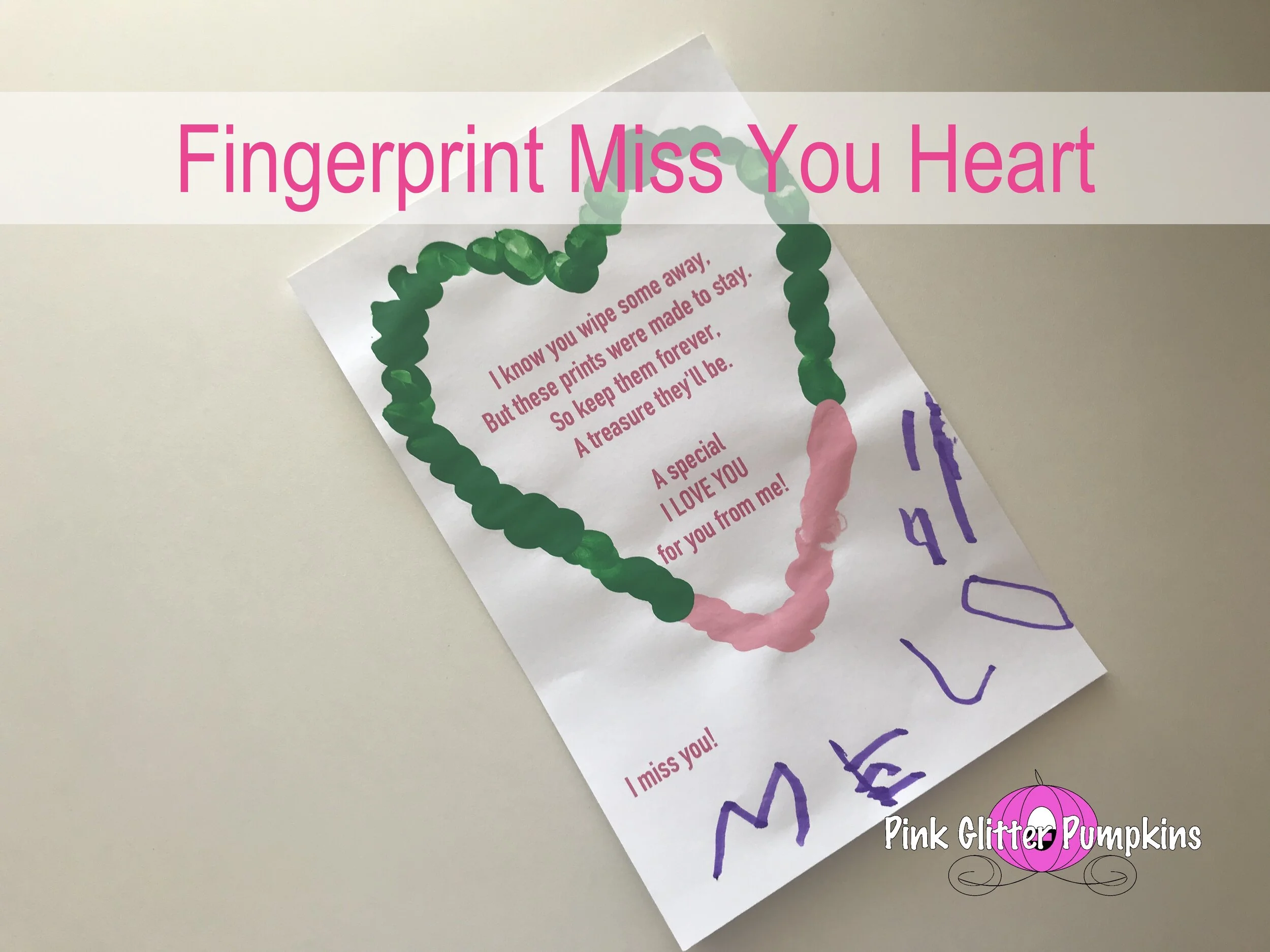 Fingerprint Miss You Heart