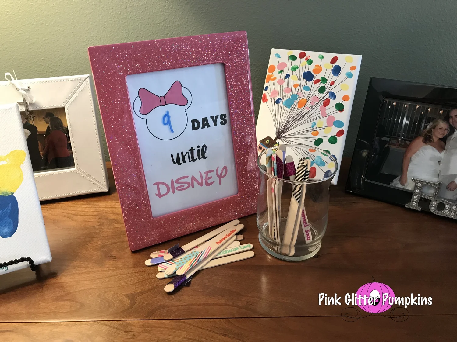 Disney Countdown - Popsicle Sticks — Pink Glitter Pumpkins