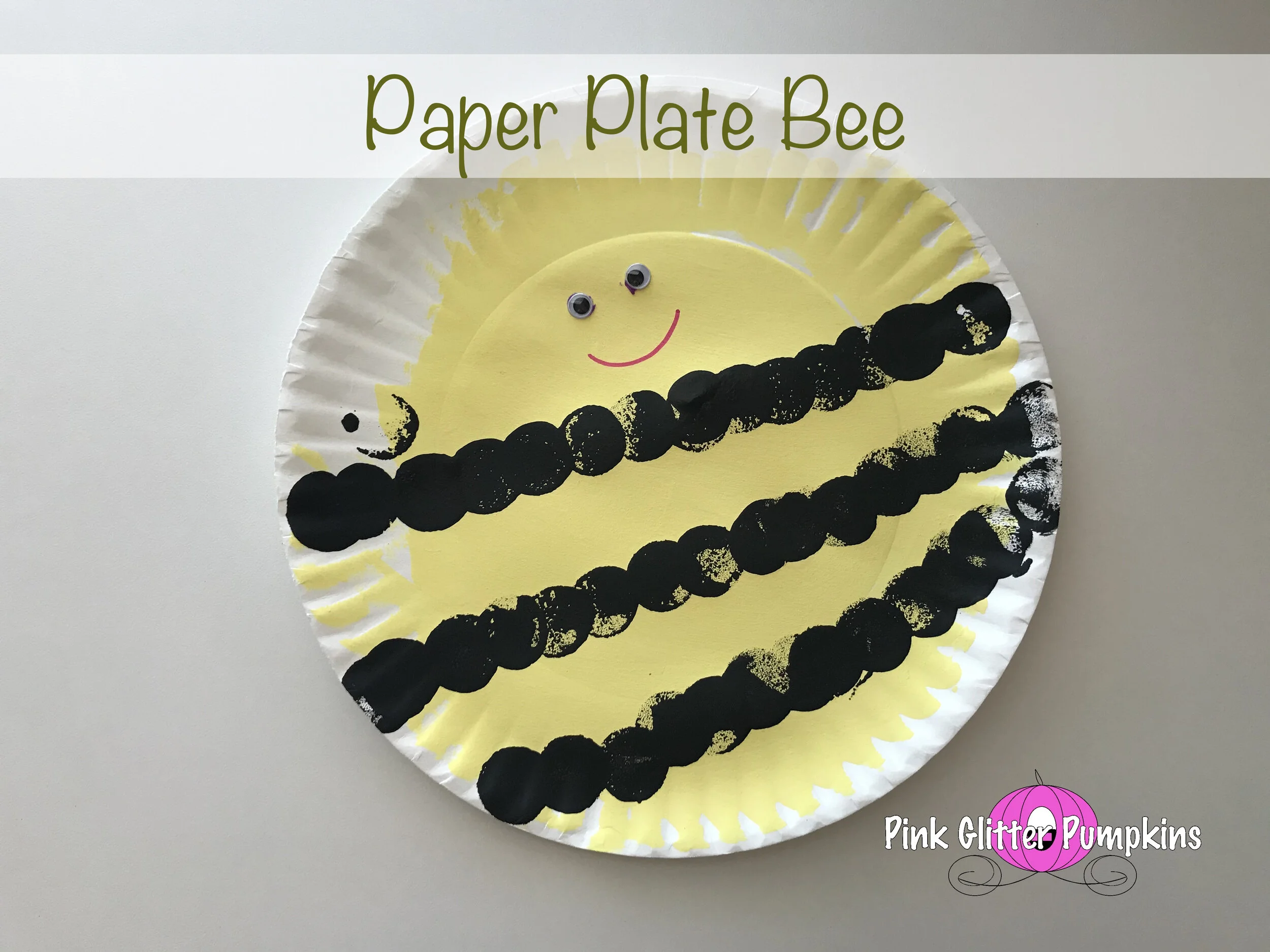 Paper Plate Bee