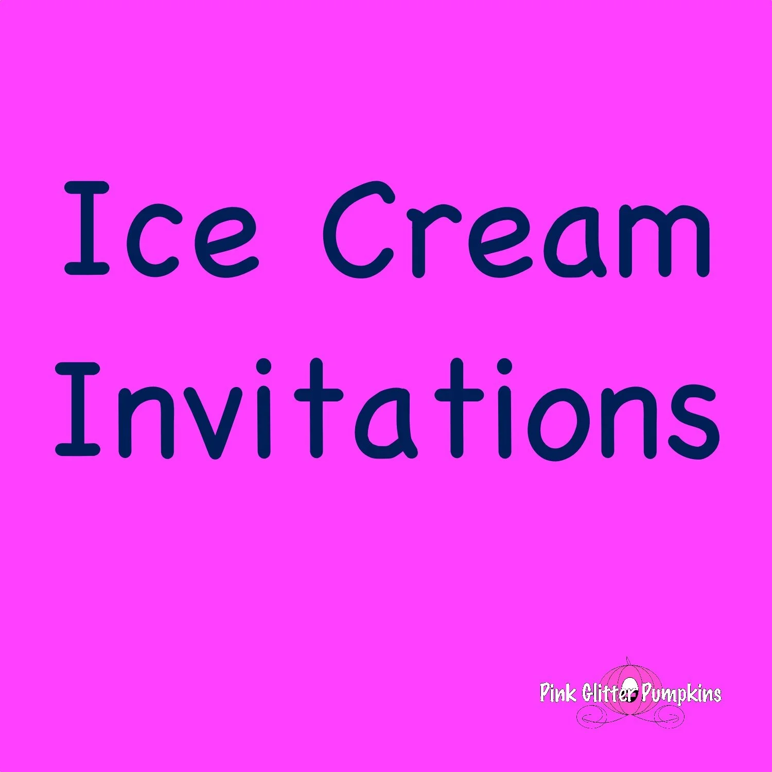 Ice Cream Invitations