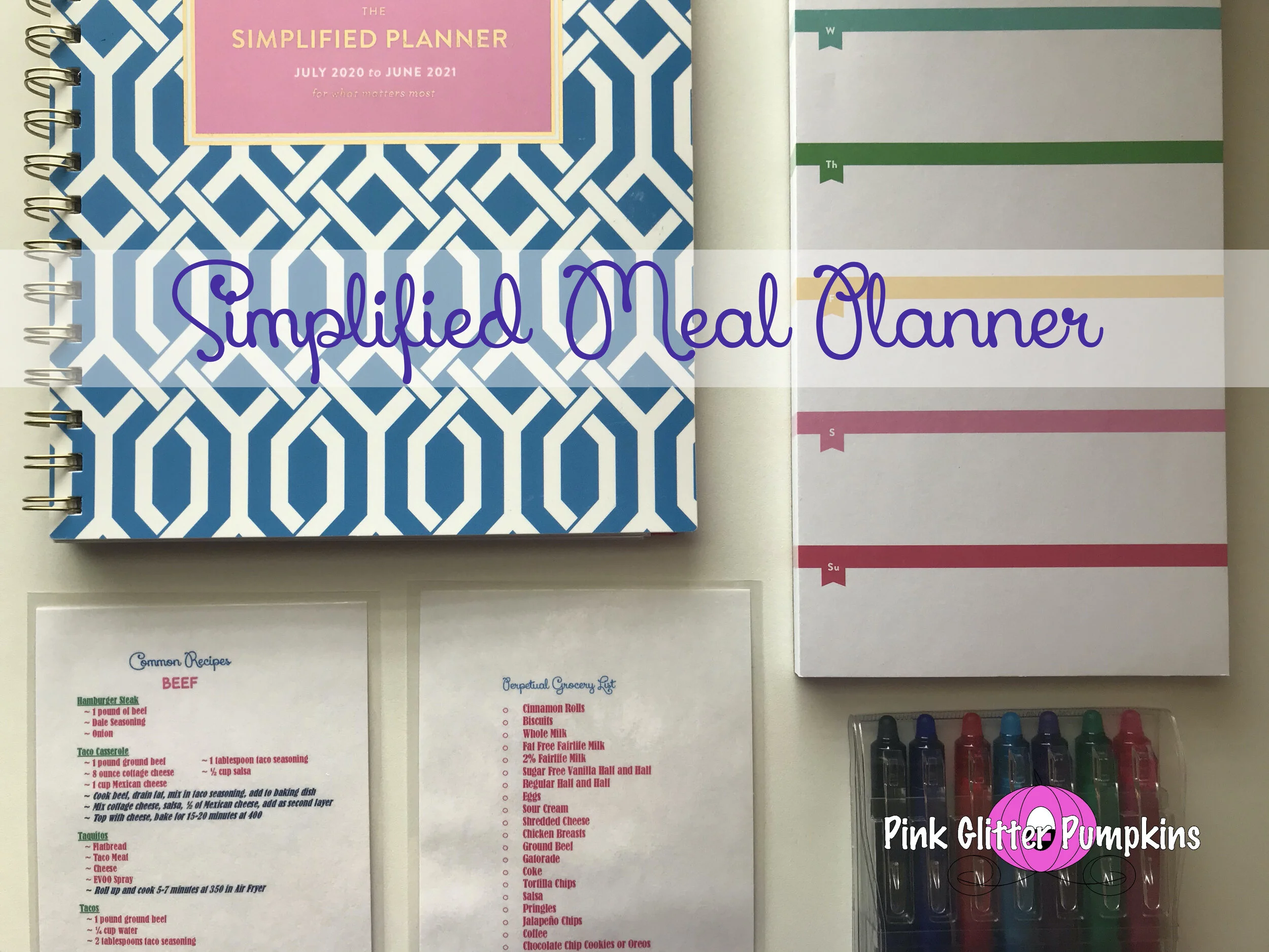 Simplified Meal Planner