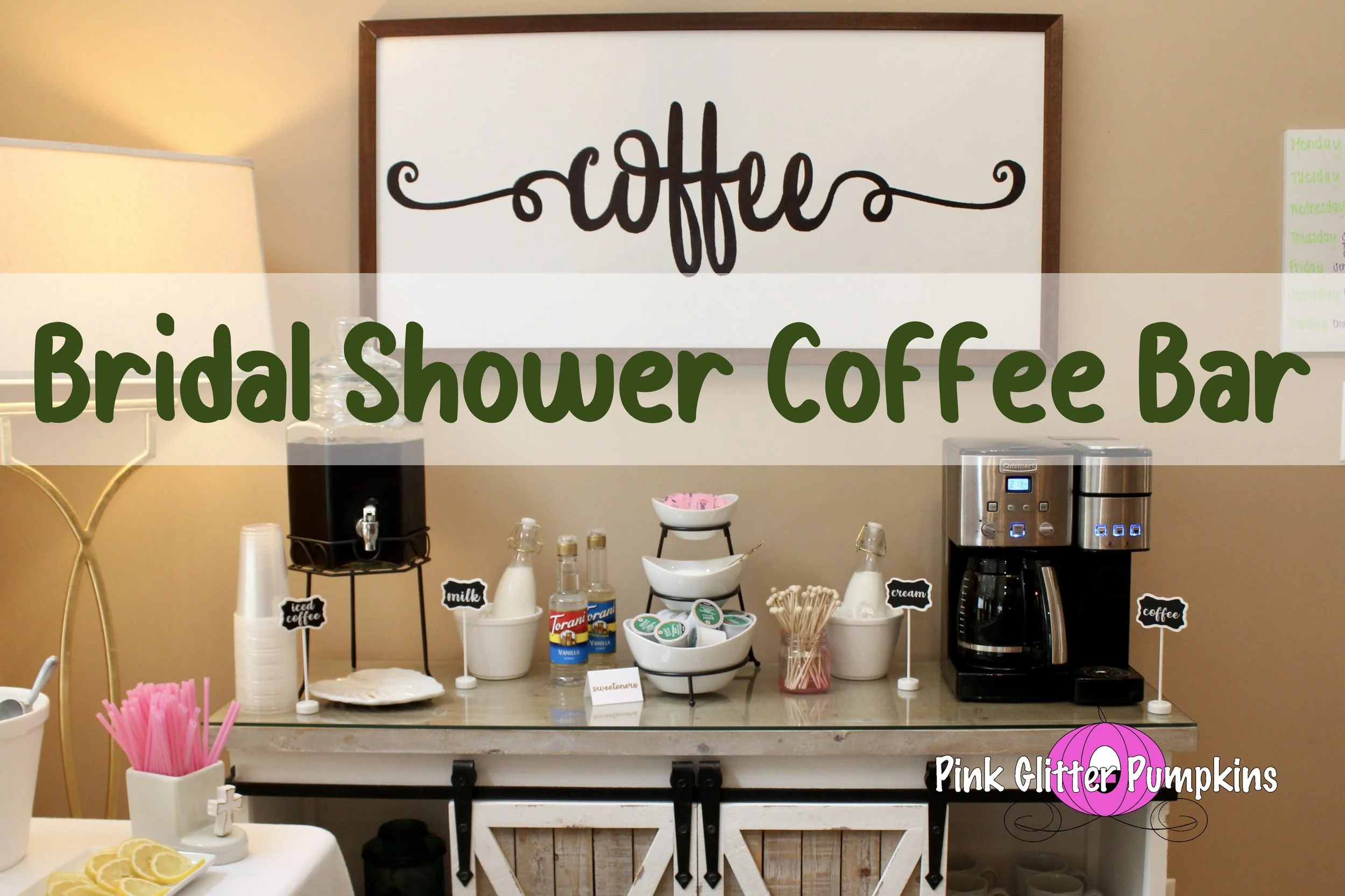 Bridal Shower Coffee Bar