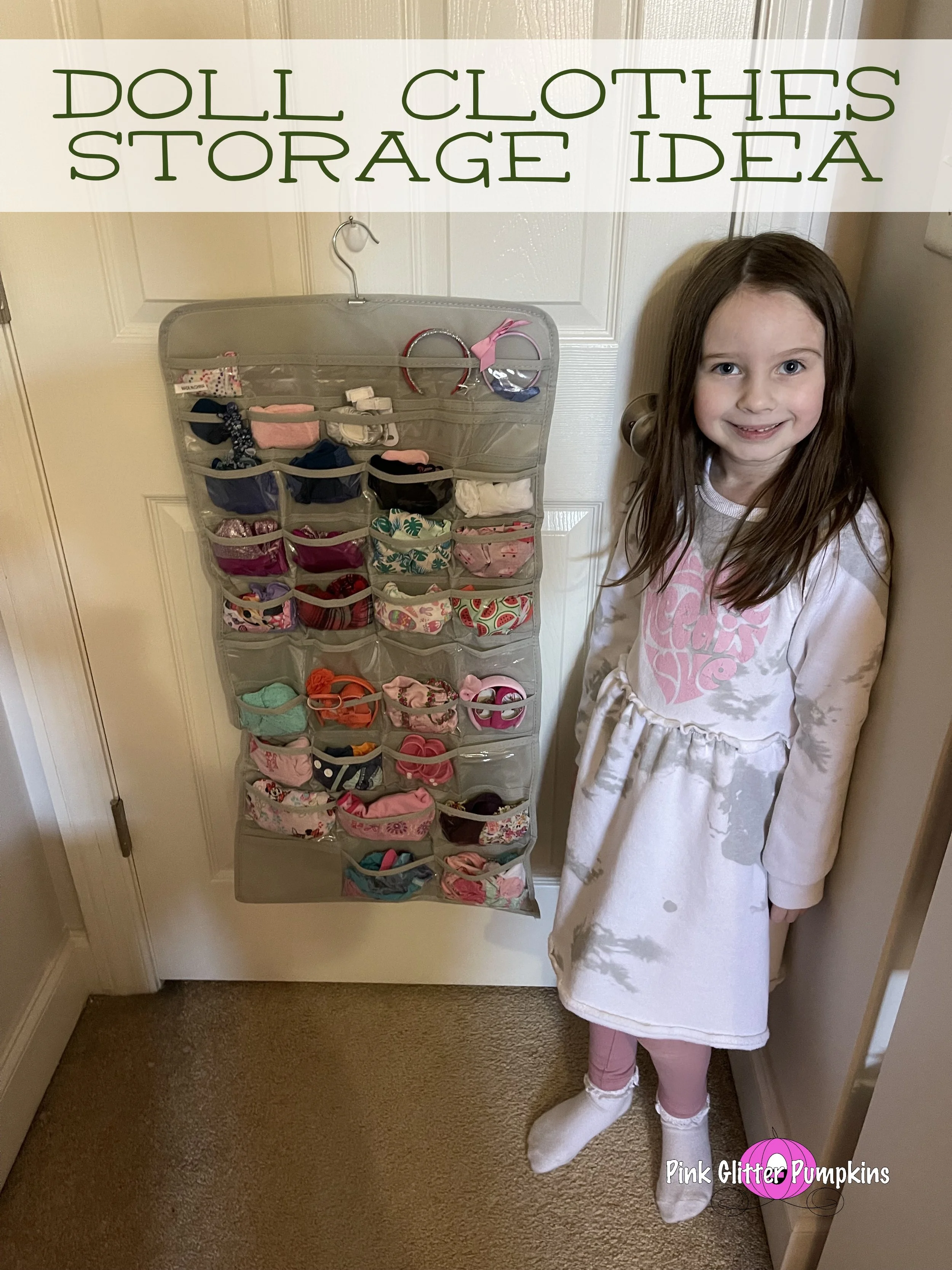 Doll Clothes Storage Idea