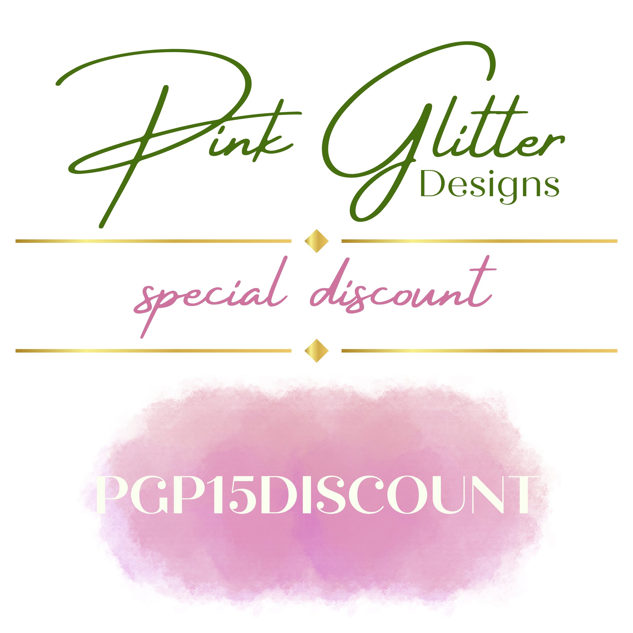 Pink Glitter Designs Special Discount
