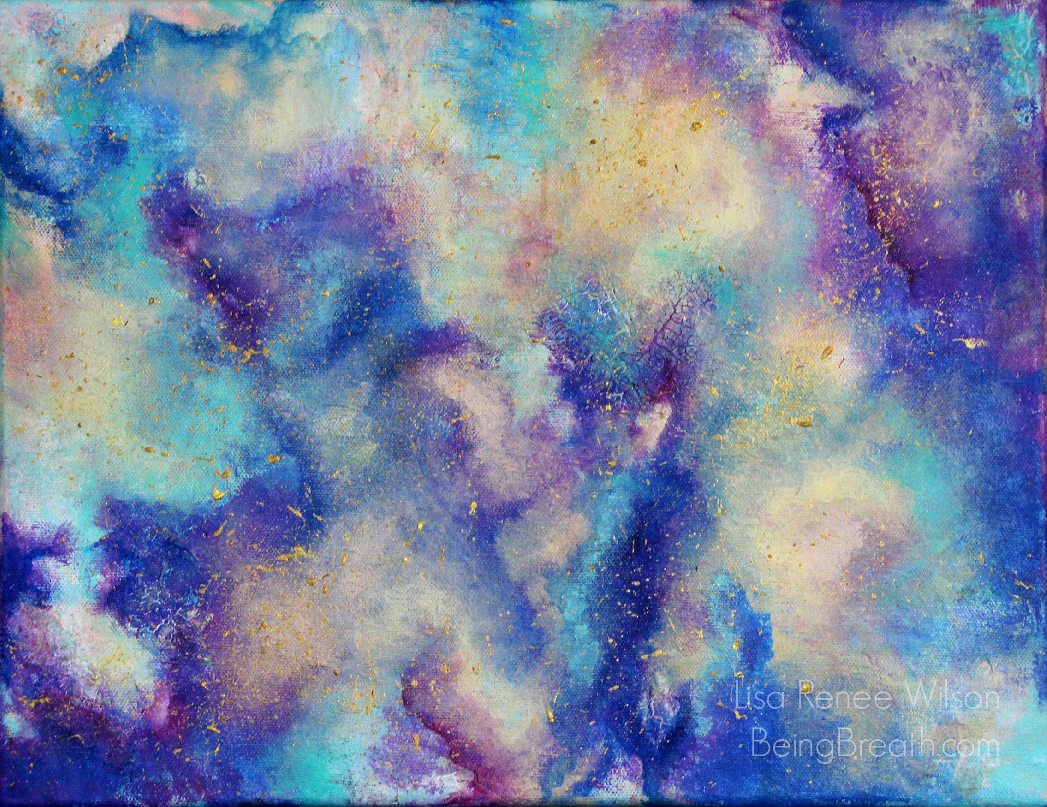 "COSMOS", 11x14, acrylic on gallery wrapped canvas. Lisa Renee Wilson