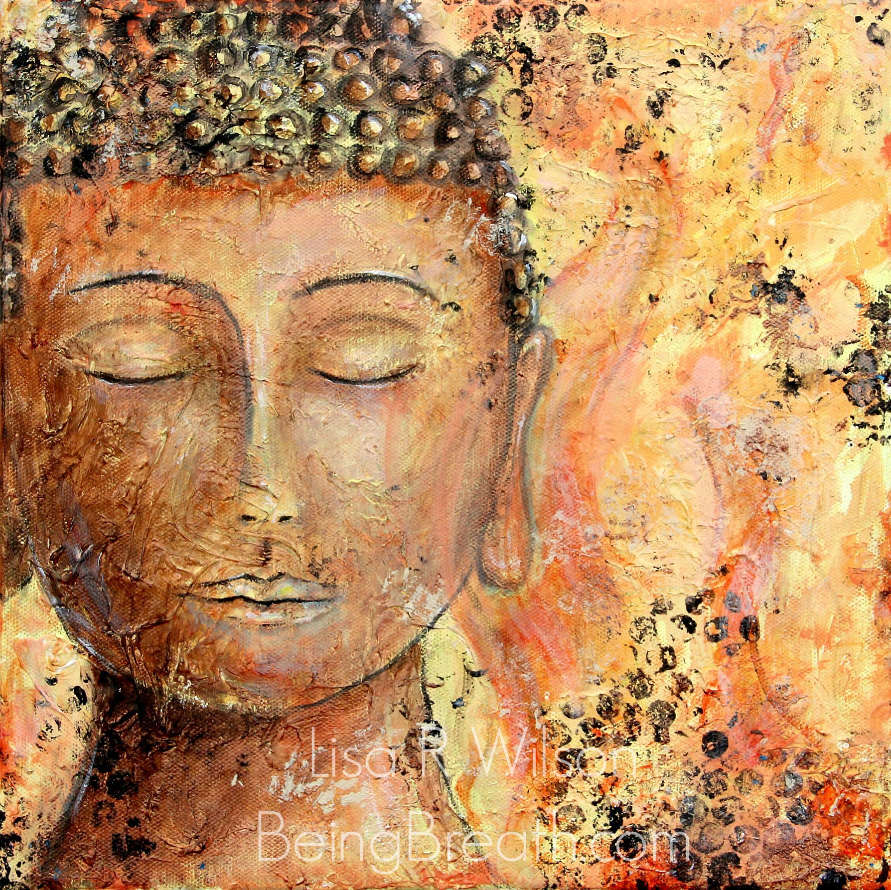 FIRE BUDDHA - Lisa Renee Wilson, BeingBreath.com, WM.jpg