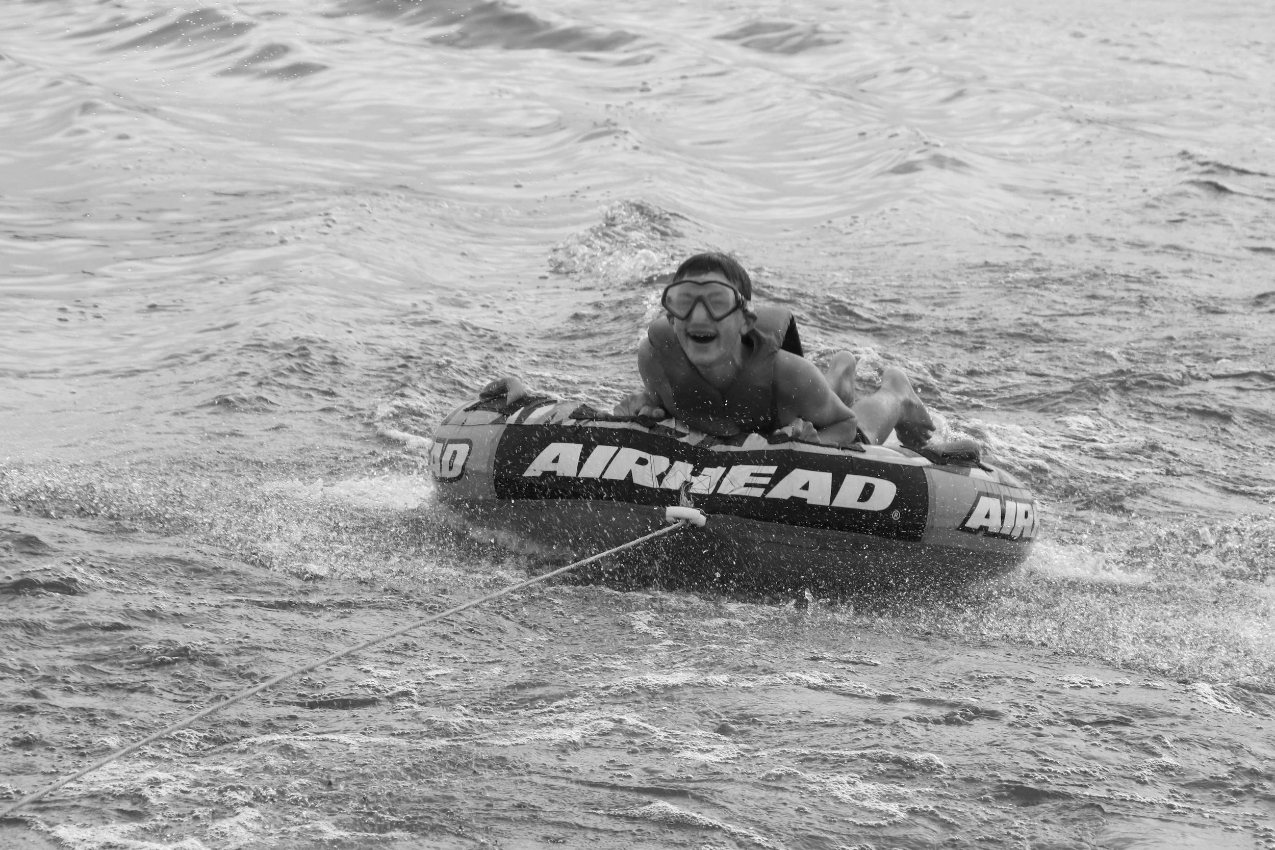 Photo of my son during a recent adventure
