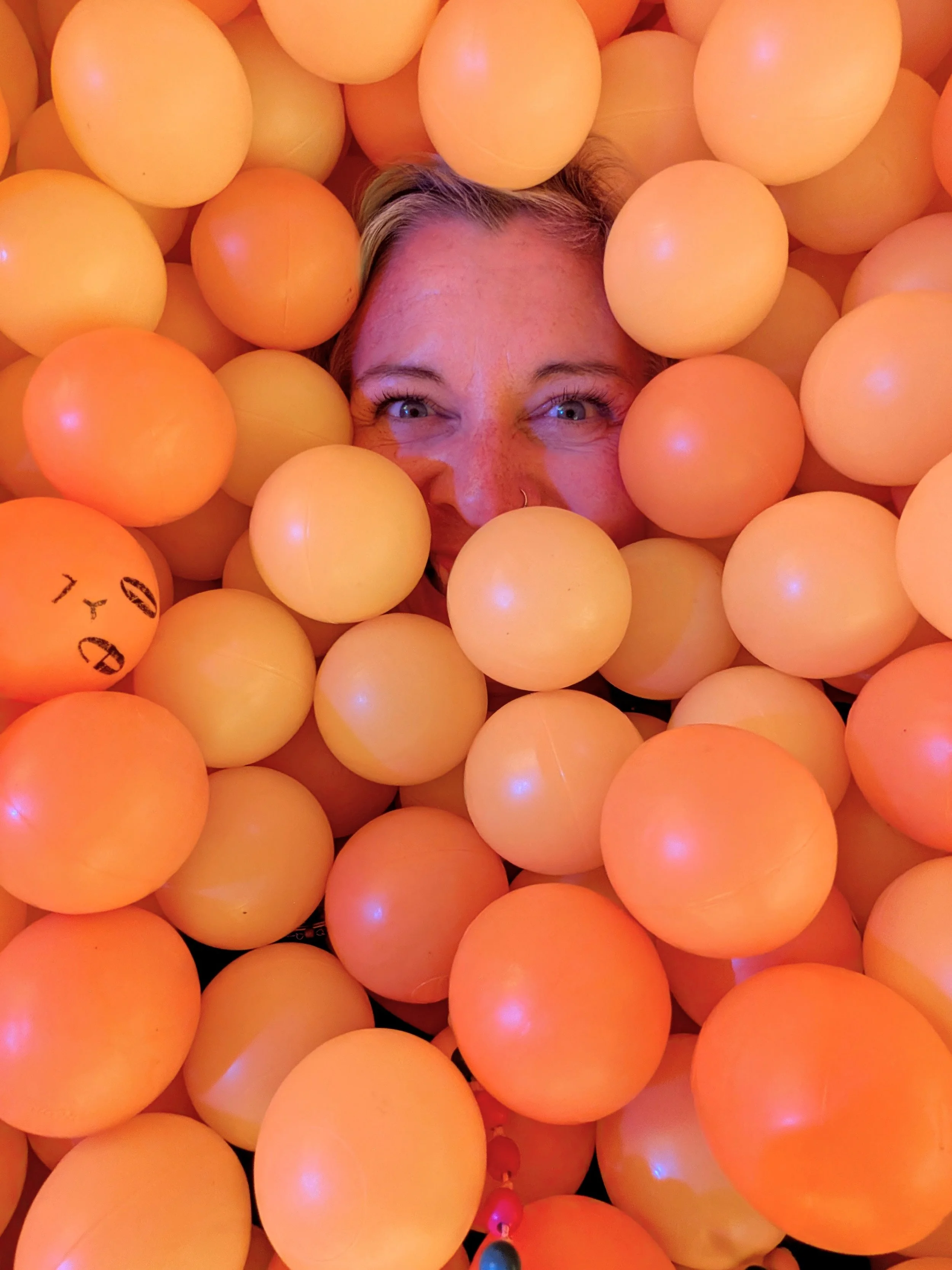 Lisa in ballpit