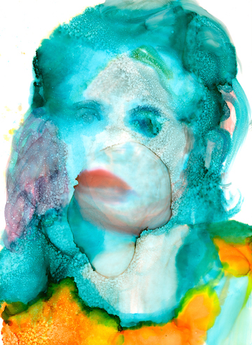 Piercing Beneath the First Layer, alcohol ink, 2016