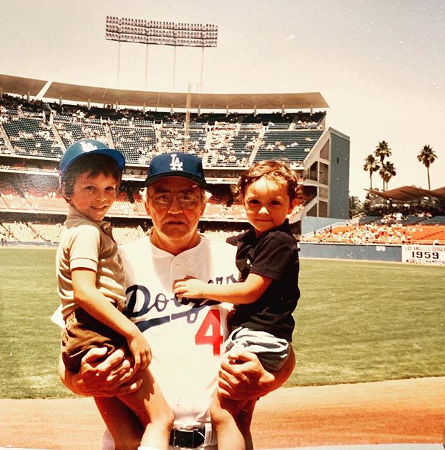 Big ups to an amazing cousin @tortamaniac for sending this classic. @dodgers Old Timers game circa 1984ish with our hero and World Series Champ gramps. 20th oldest living MLB player with over 1,000 games in his playing career alone and still going strong at 94!
#grateful #family #dodgers