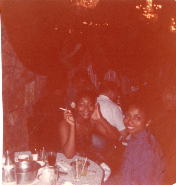 In Picture: Aunt Evelyn (Godmother), Tobica (Mom)
