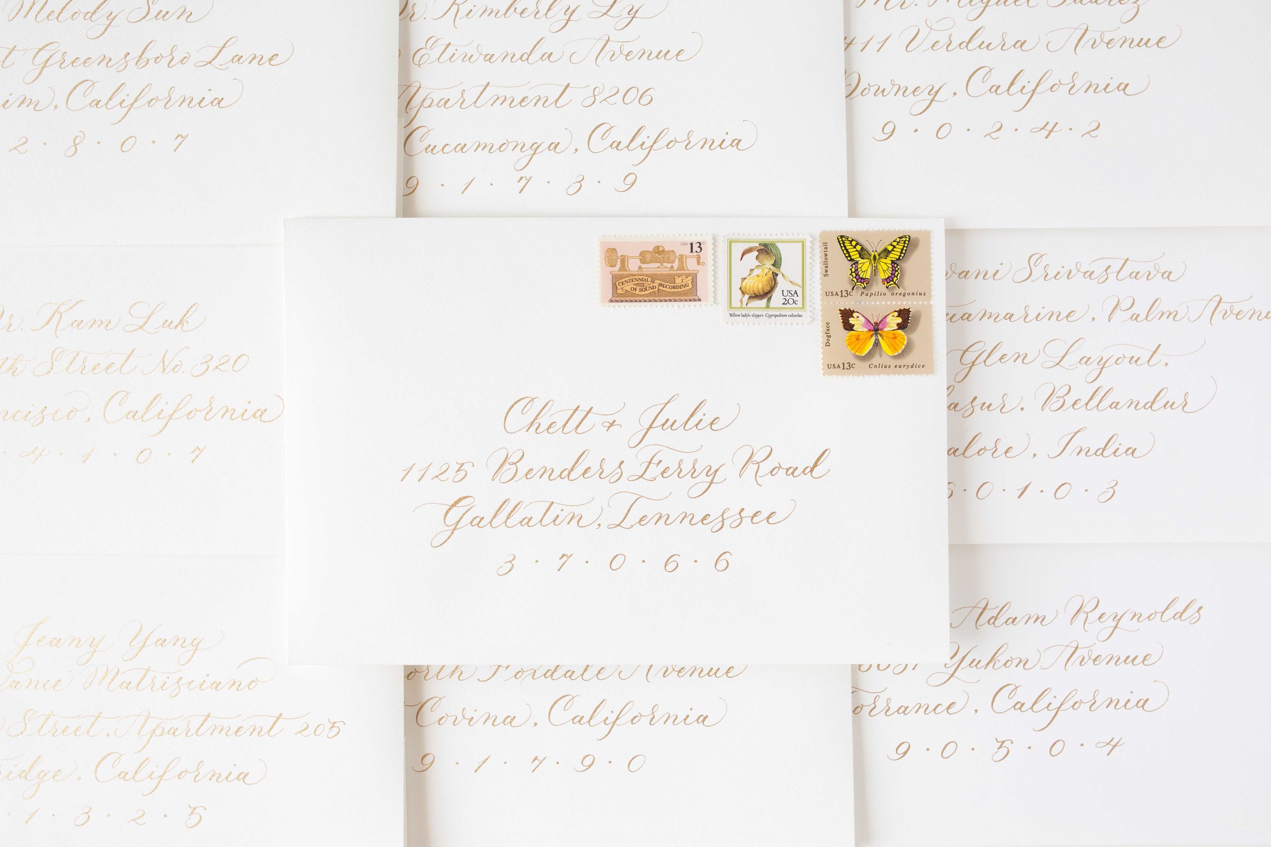 Los Angeles Calligrapher - Wedding &amp; Events Calligraphy Envelopes