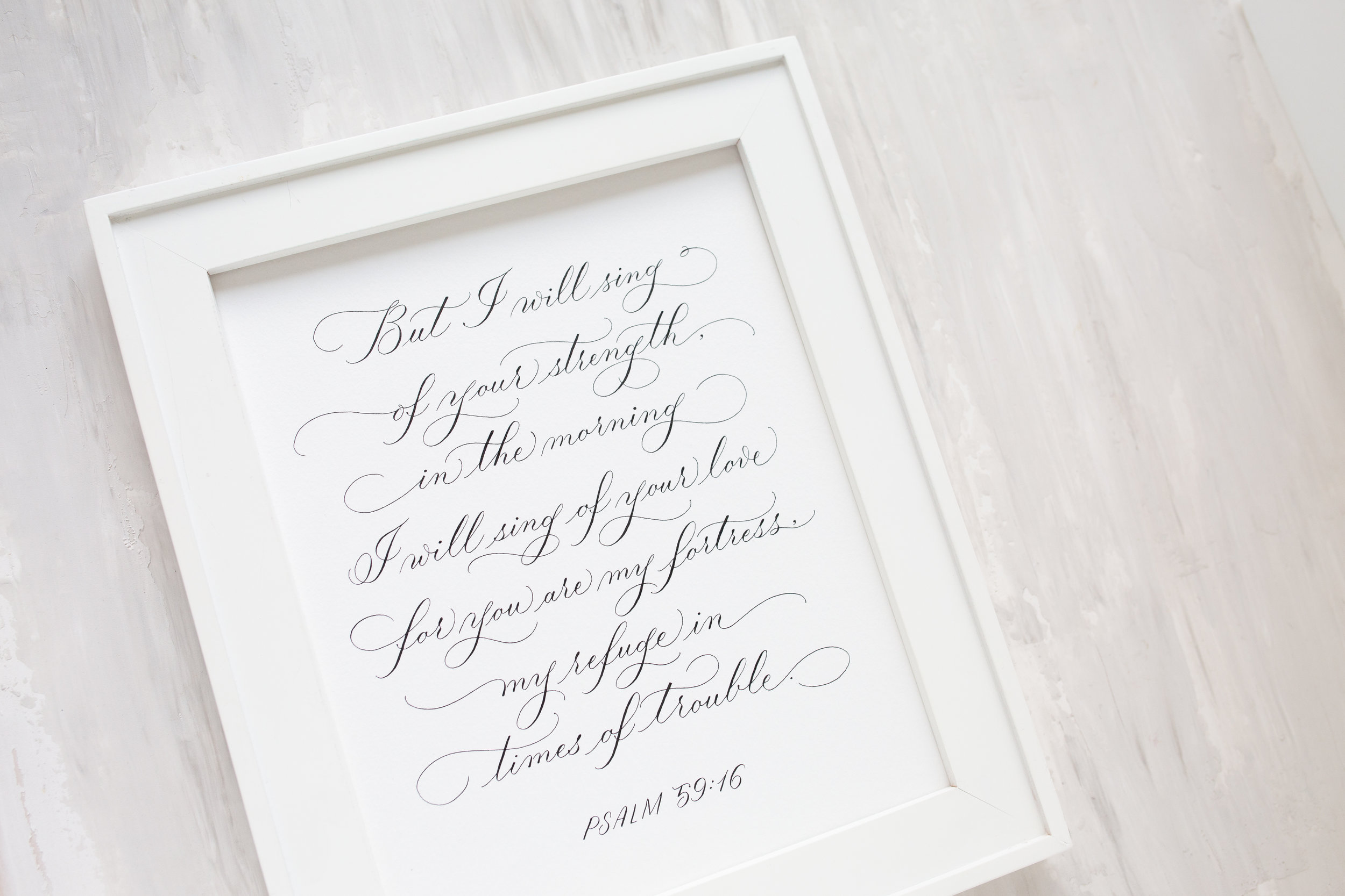 Los Angeles calligraphy on scripture artwork