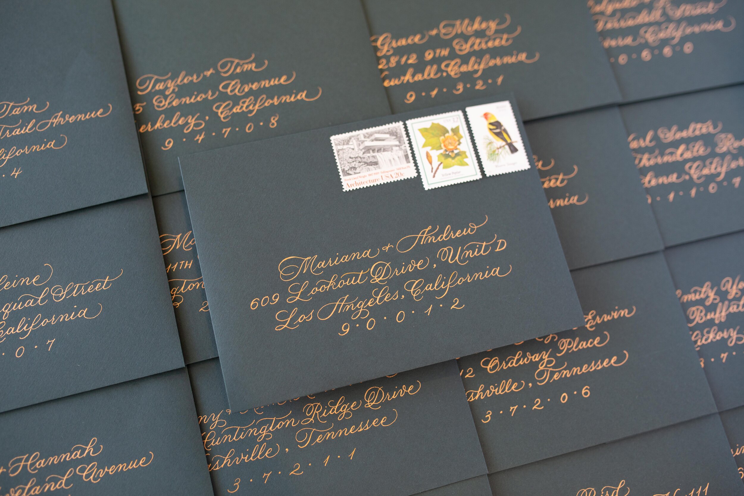 Los Angeles Calligrapher - Wedding &amp; Events Calligraphy Envelopes