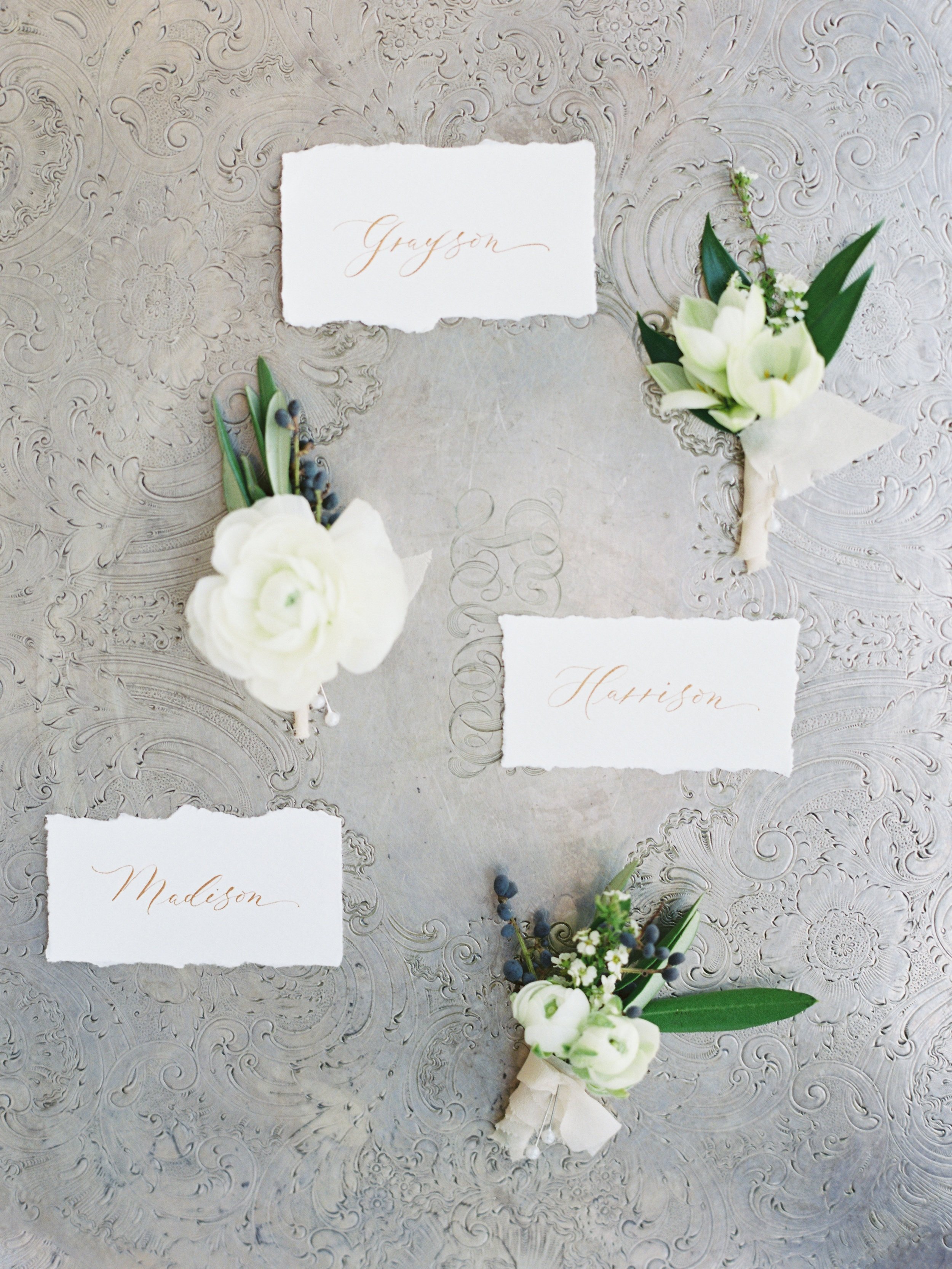 Los Angeles Calligrapher - Wedding Calligraphy Place cards