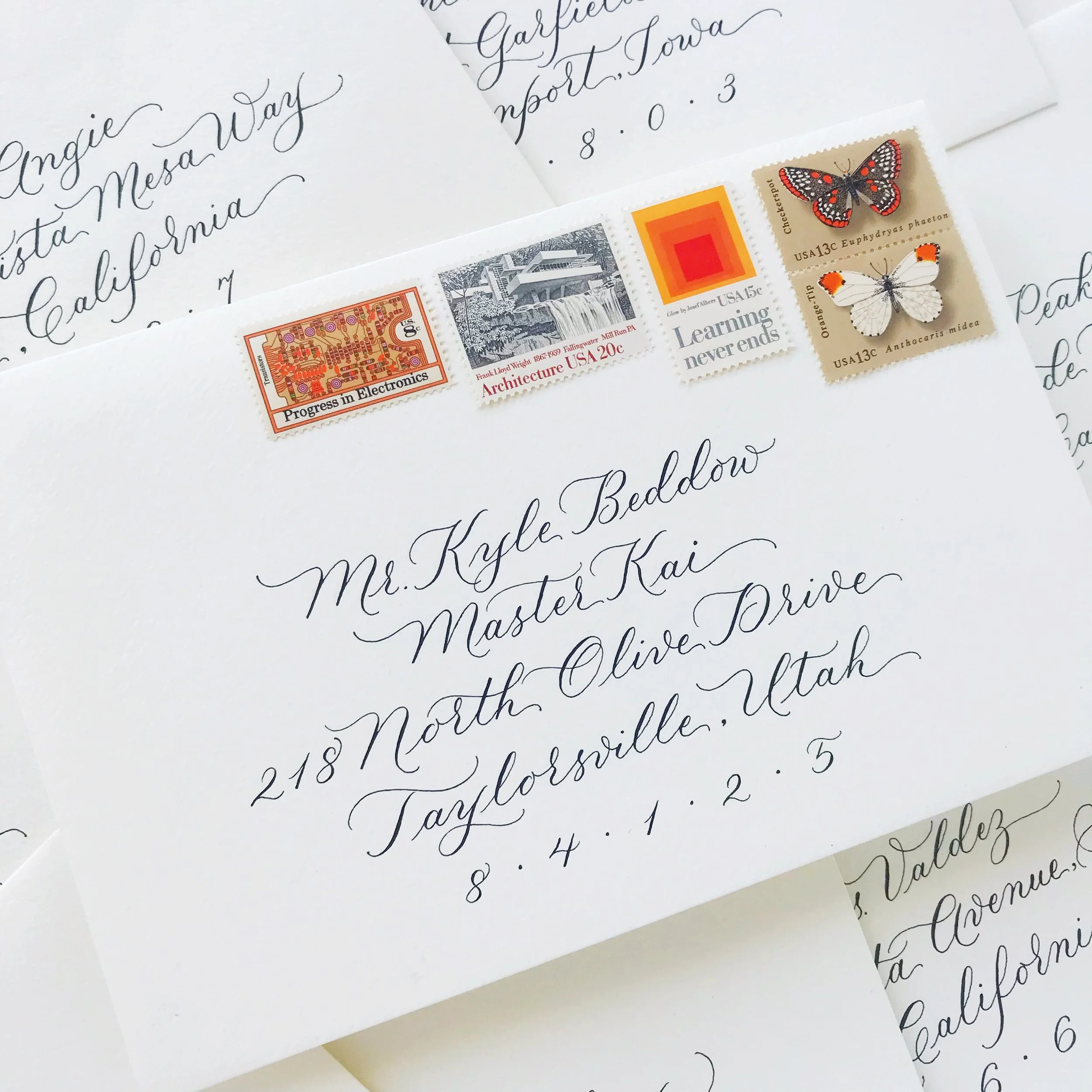 Los Angeles Calligrapher - Wedding &amp; Events Calligraphy Envelopes