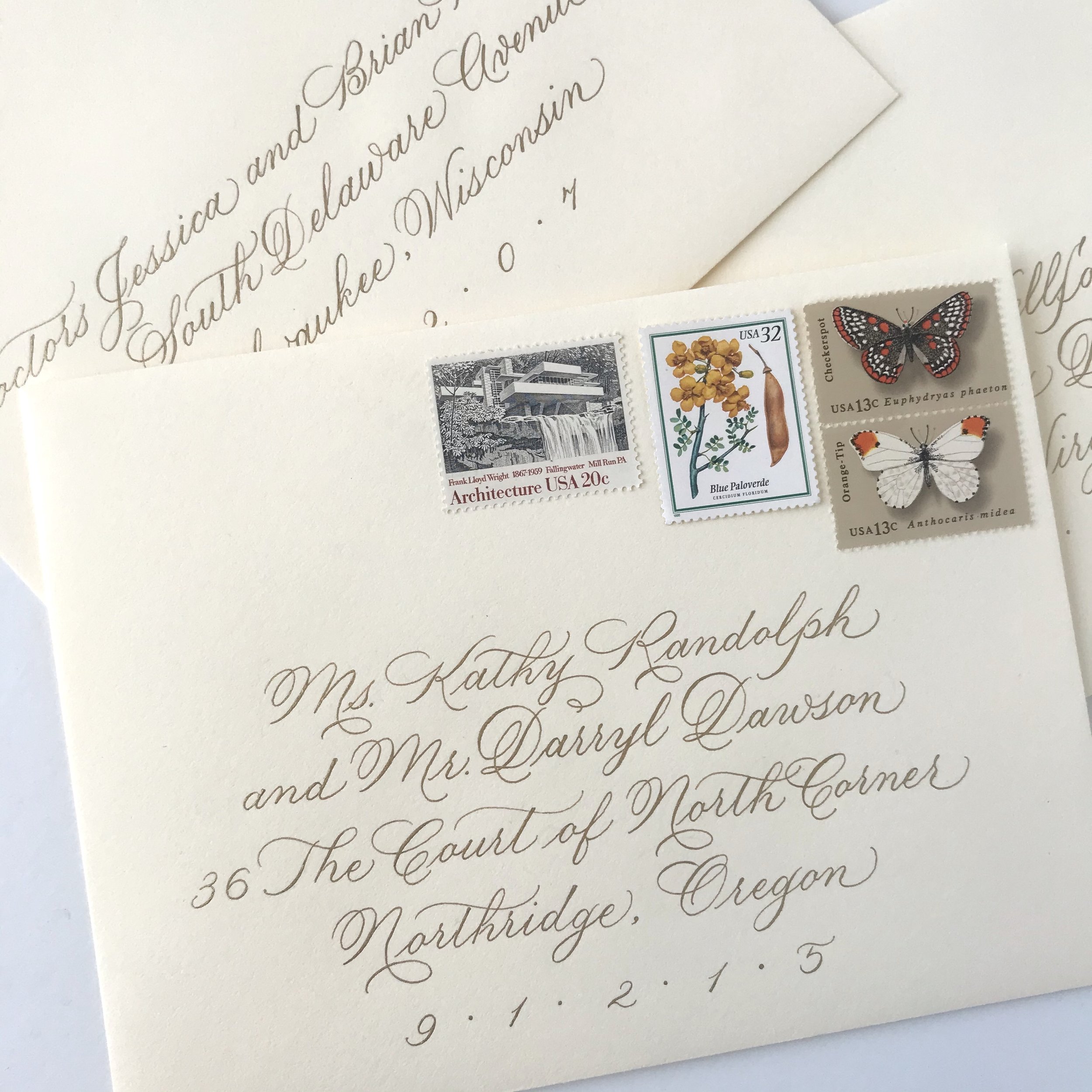 Los Angeles Calligrapher - Wedding &amp; Events Calligraphy Envelopes