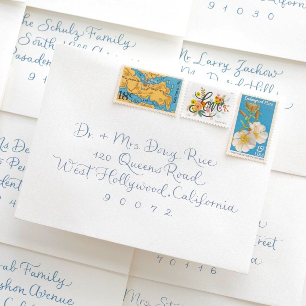 Los Angeles Calligrapher - Wedding &amp; Events Calligraphy Envelopes