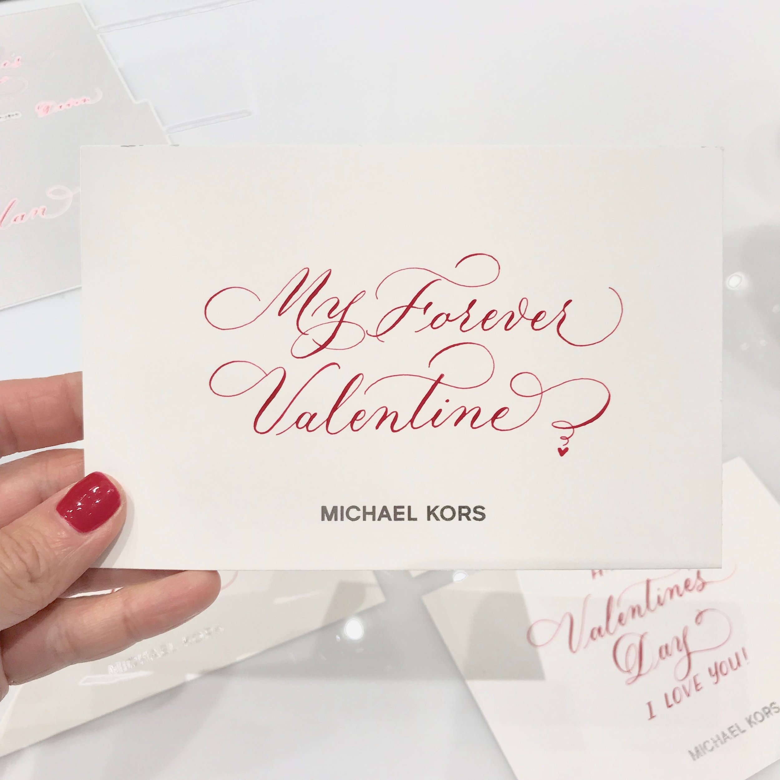 Valentine's Day cards - Michael Kors (Beverly Hills)