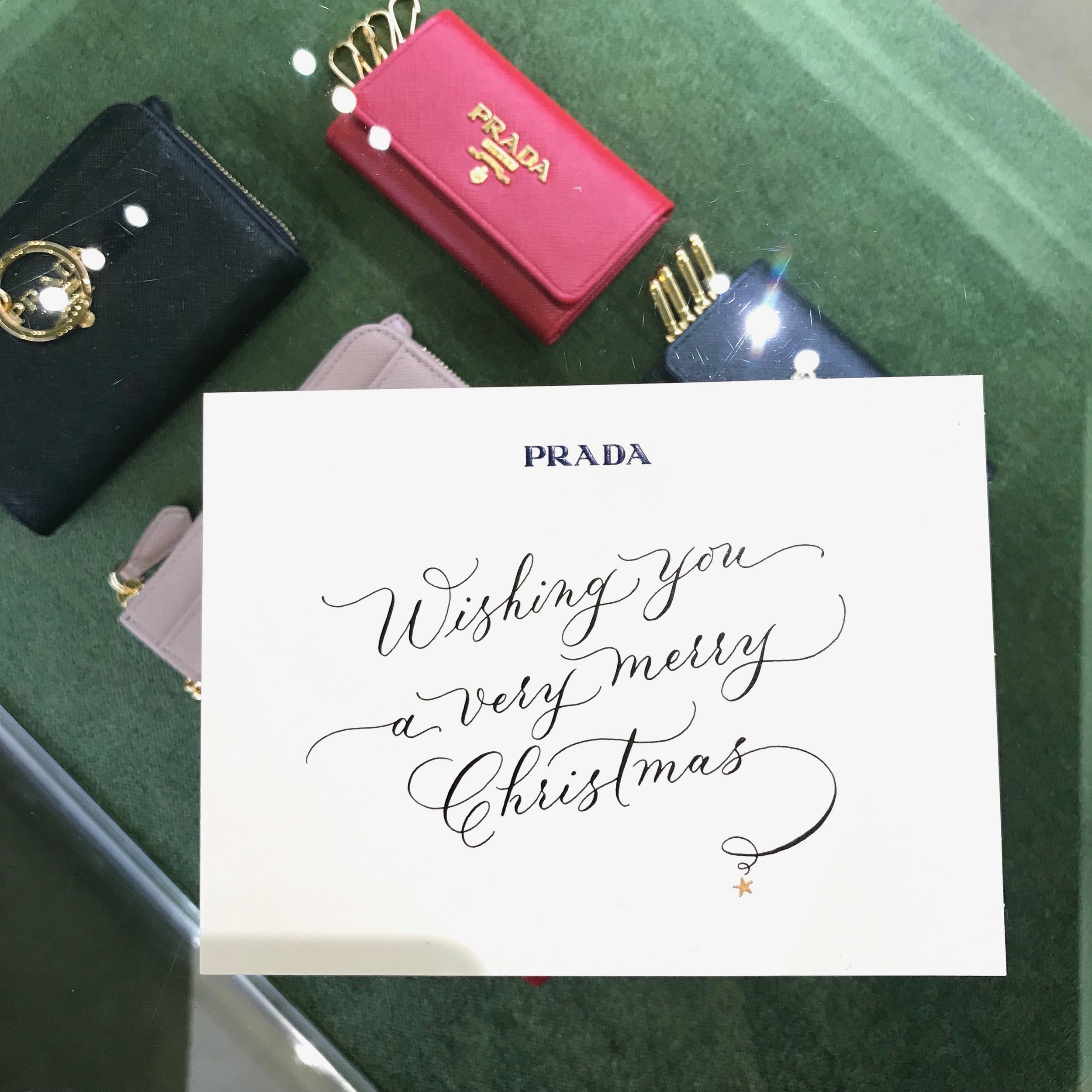 Personalized holiday cards - Prada (SCP)