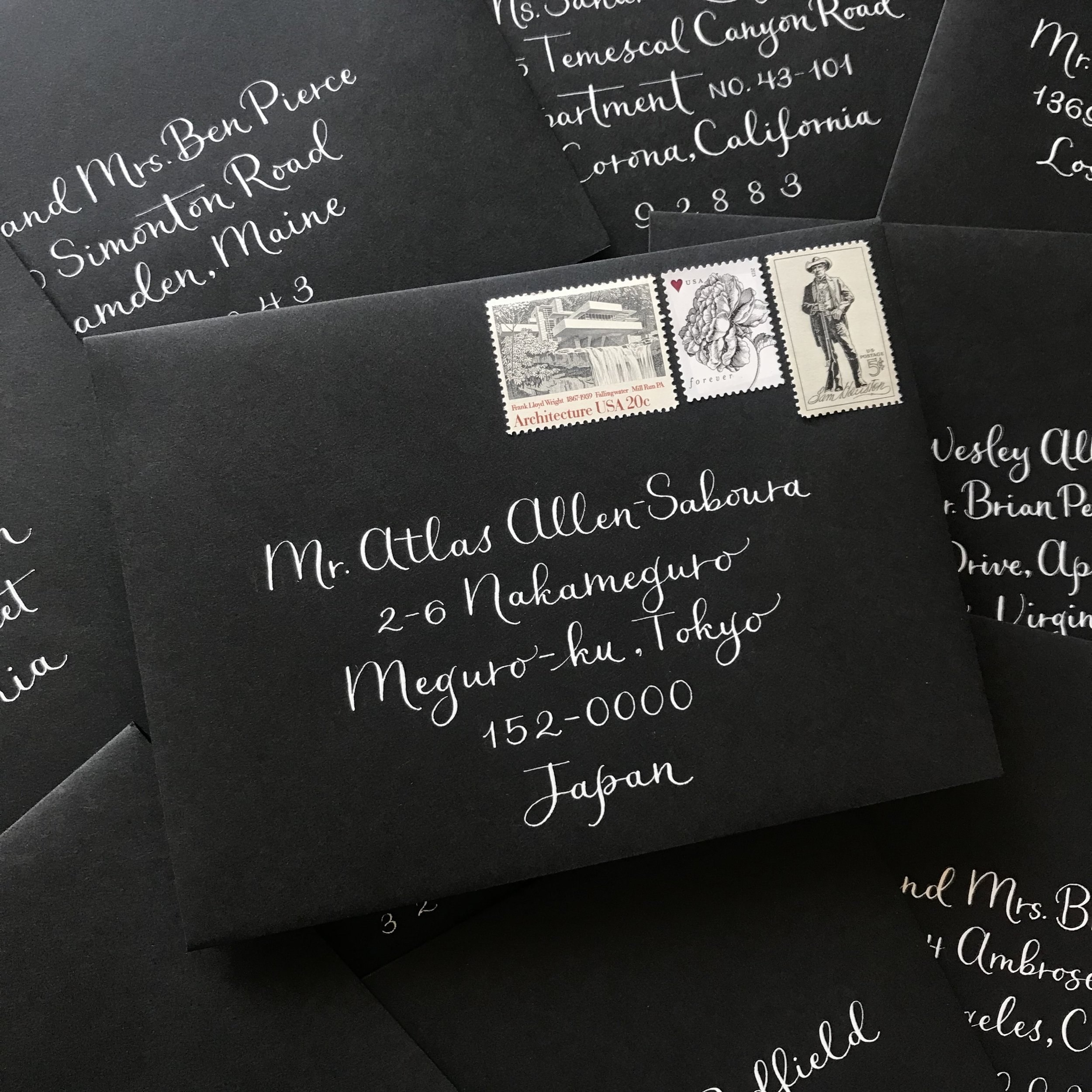 Los Angeles Calligrapher - Wedding &amp; Events Calligraphy Envelopes