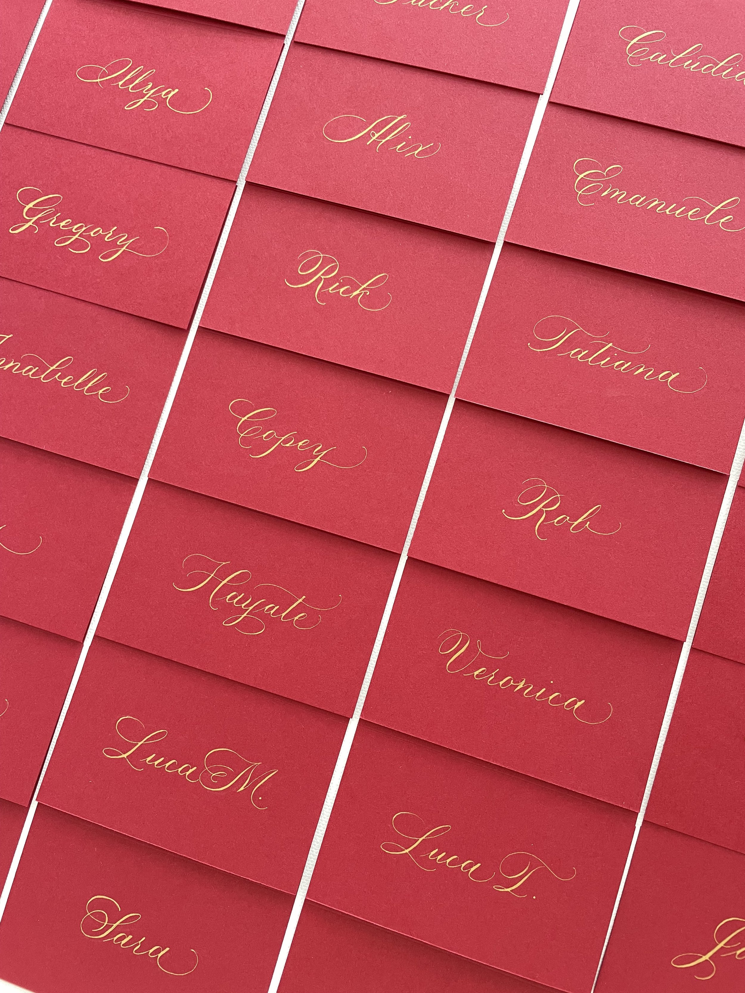 Los Angeles Calligrapher - Wedding Calligraphy Place cards