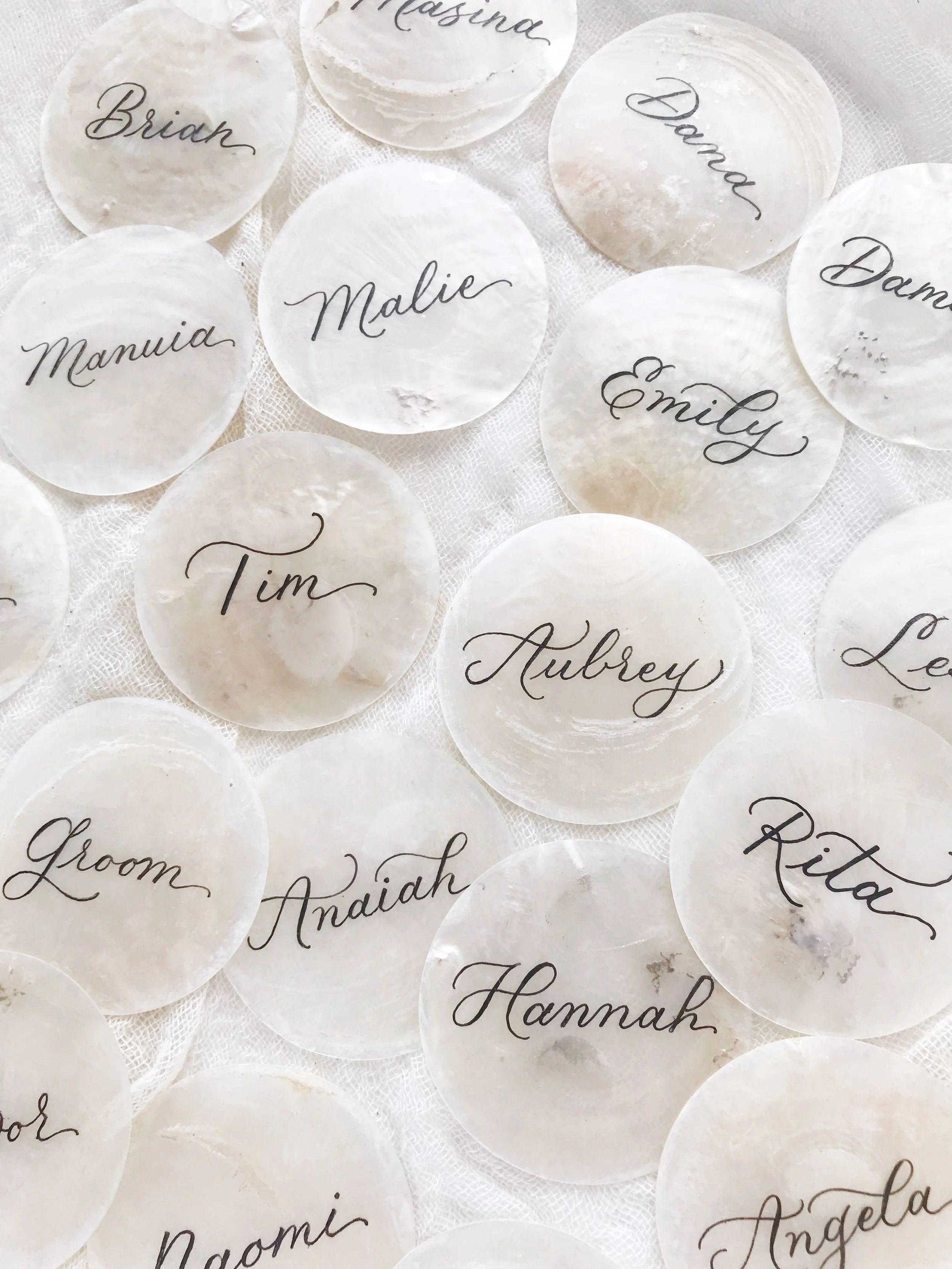 Los Angeles Calligrapher - Wedding &amp; Events Calligraphy Place cards