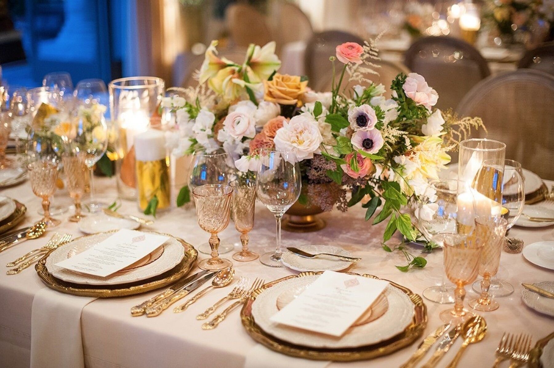 Los Angeles hand written calligraphy place cards