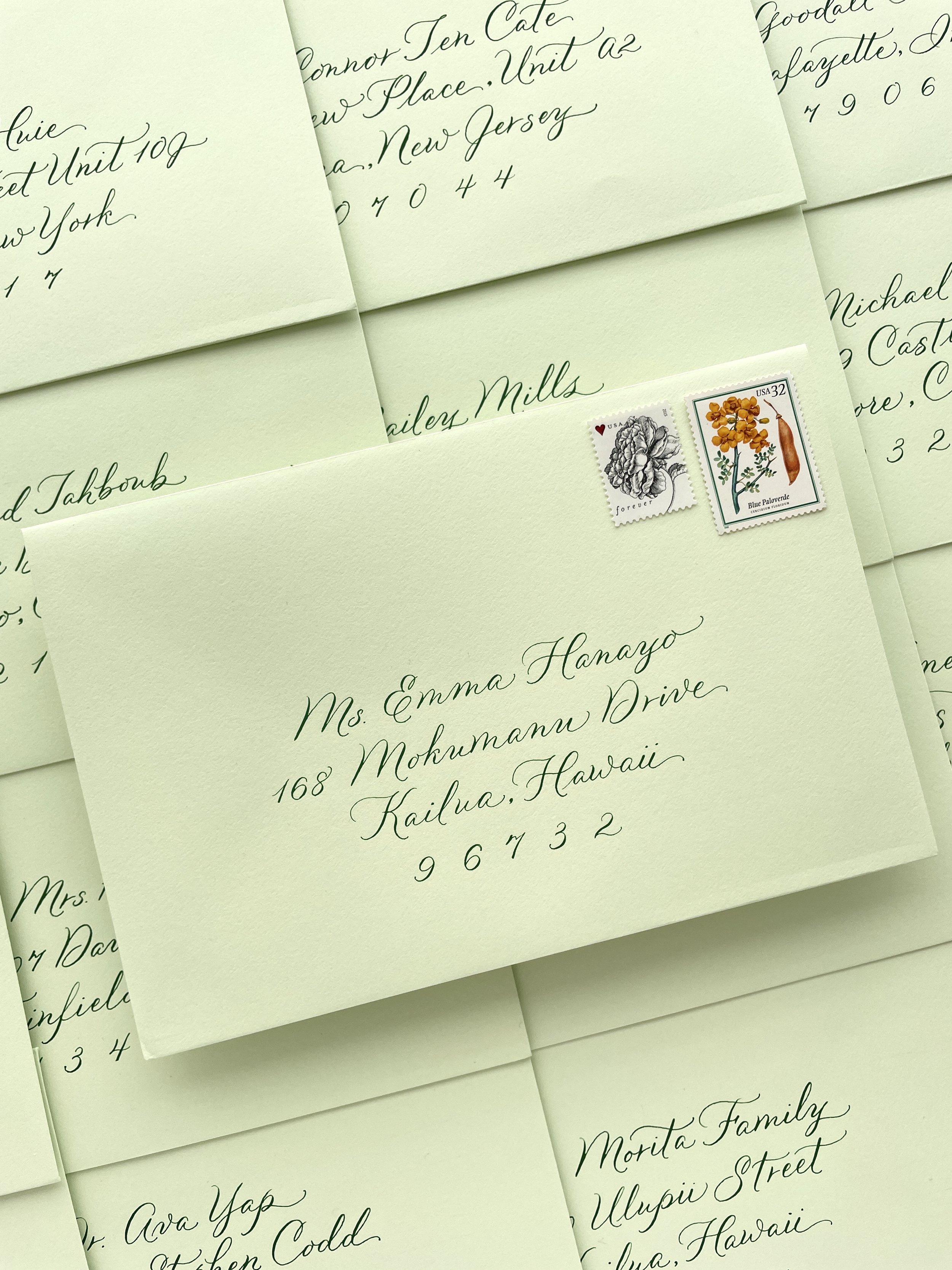 Los Angeles Calligrapher - Wedding &amp; Events Calligraphy Envelopes
