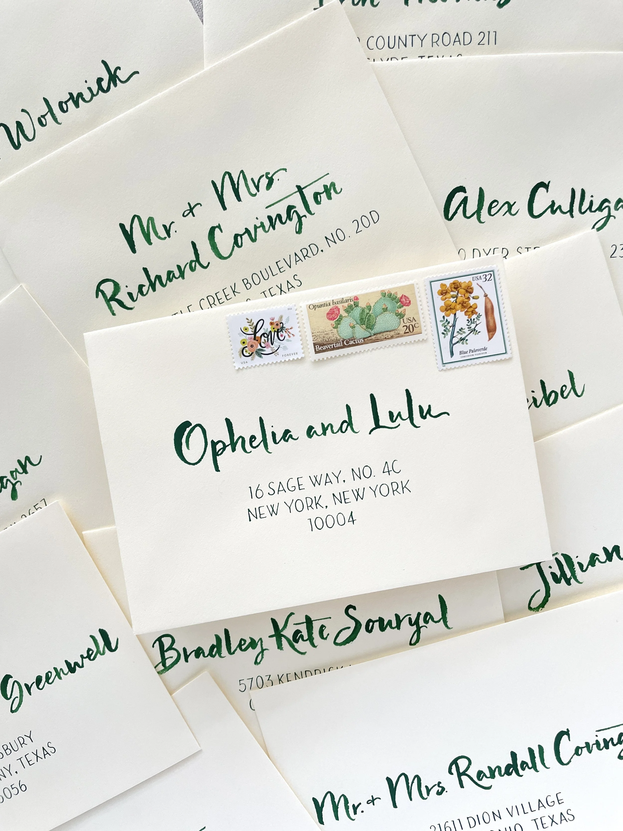 Los Angeles Calligrapher - Wedding &amp; Events Calligraphy Envelopes