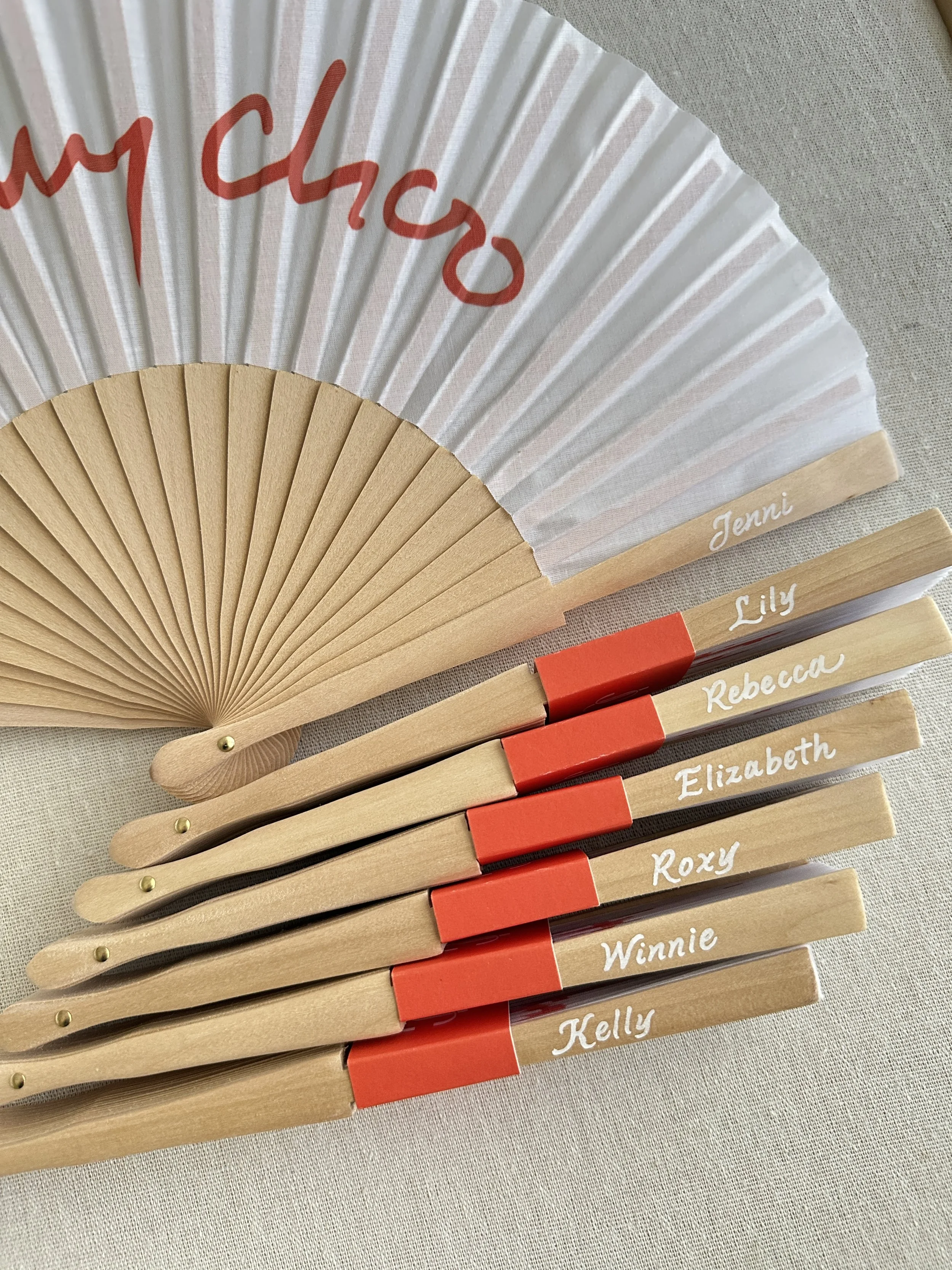 Personalized folding fans