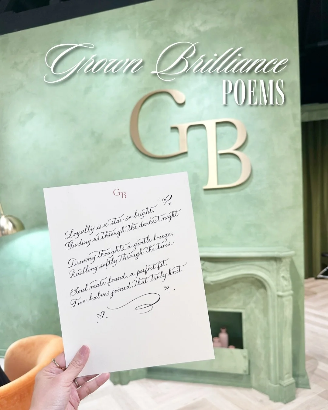 Hand calligraphed poems for the sweetest couples at Grown Brilliance (Melrose). 

#losangelescalligrapher #pointedpencalligraphy #brandactivation #losangelesartist
