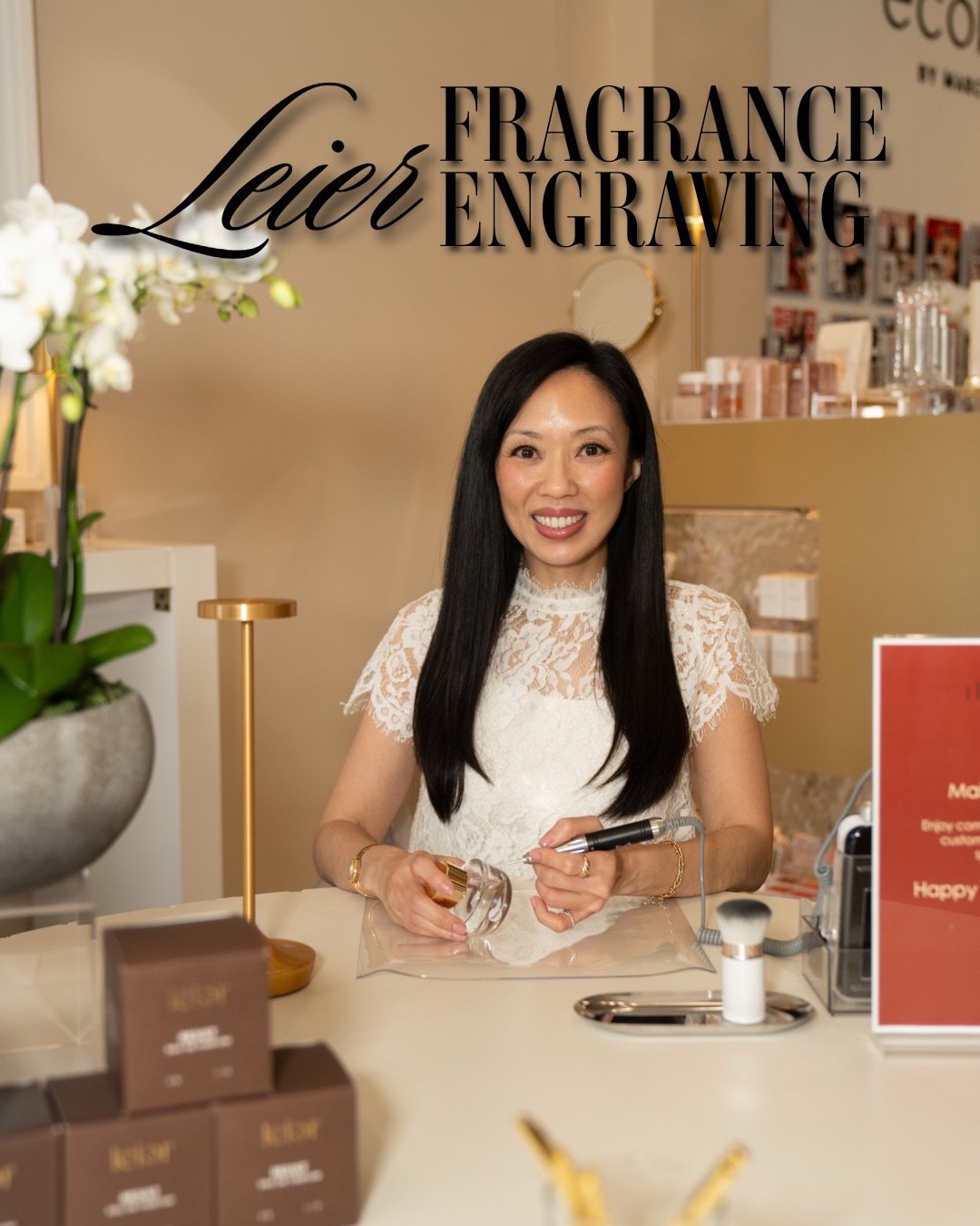 Feeling so grateful for the chance to uplift and support fellow female-minority founders and brands. 💕✨

Had the best time engraving @leierfragrances at their Galentine&rsquo;s Event at Thirteen Lune (Larchmont)!

An engraving activation is such a m