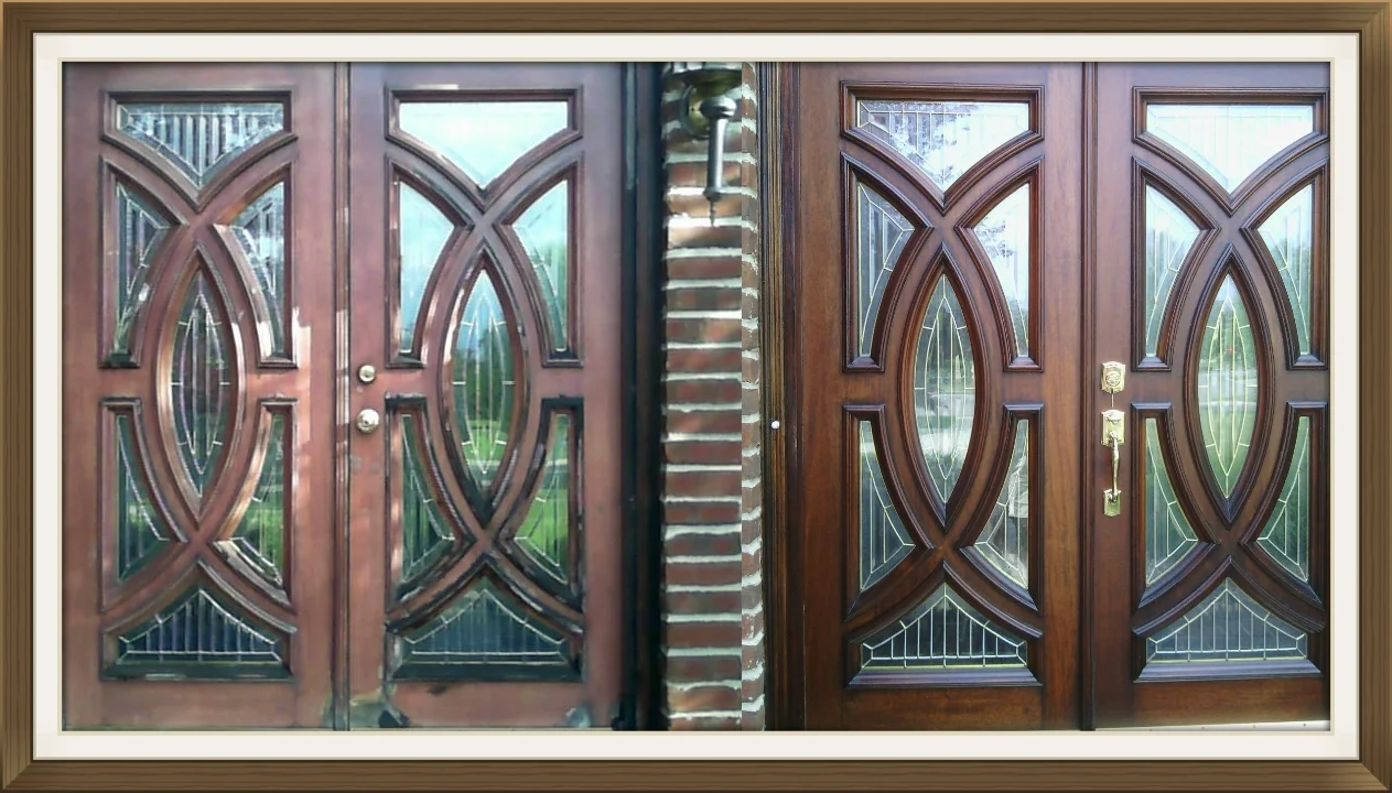 Wood-door-refinish-refinishing-restore-stain