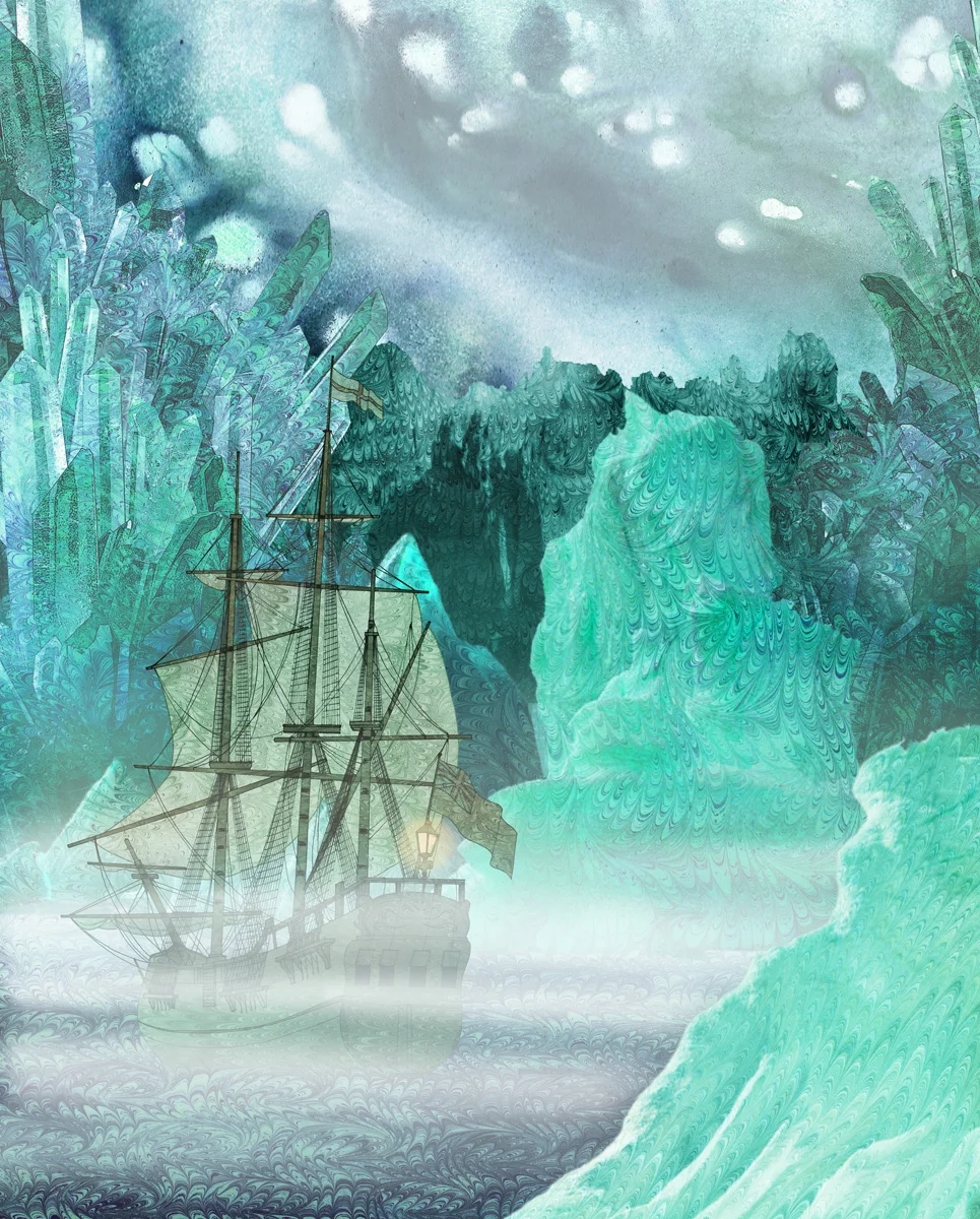 The Rime of the Ancient Mariner, 40 x 50 cm, mix media