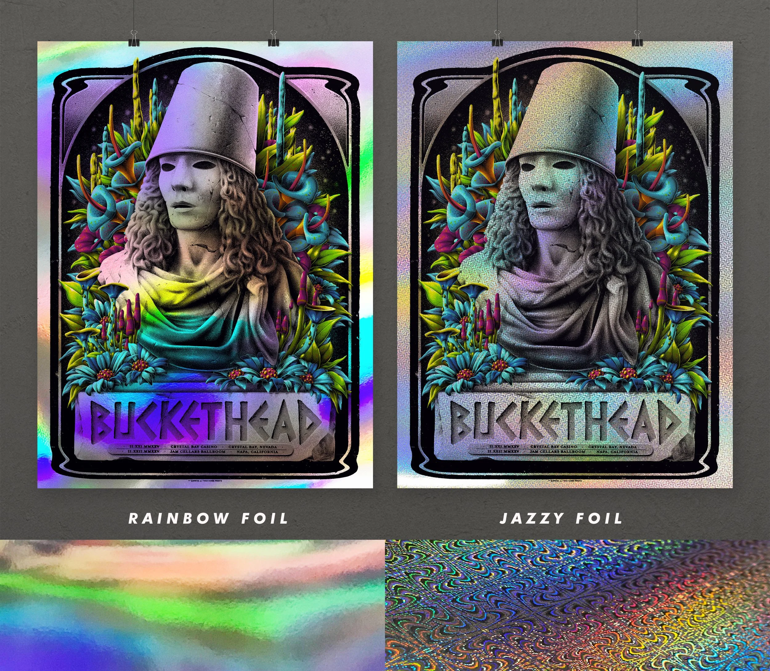 Official Buckethead Poster | Nevada & California 2025 — TWIN HOME