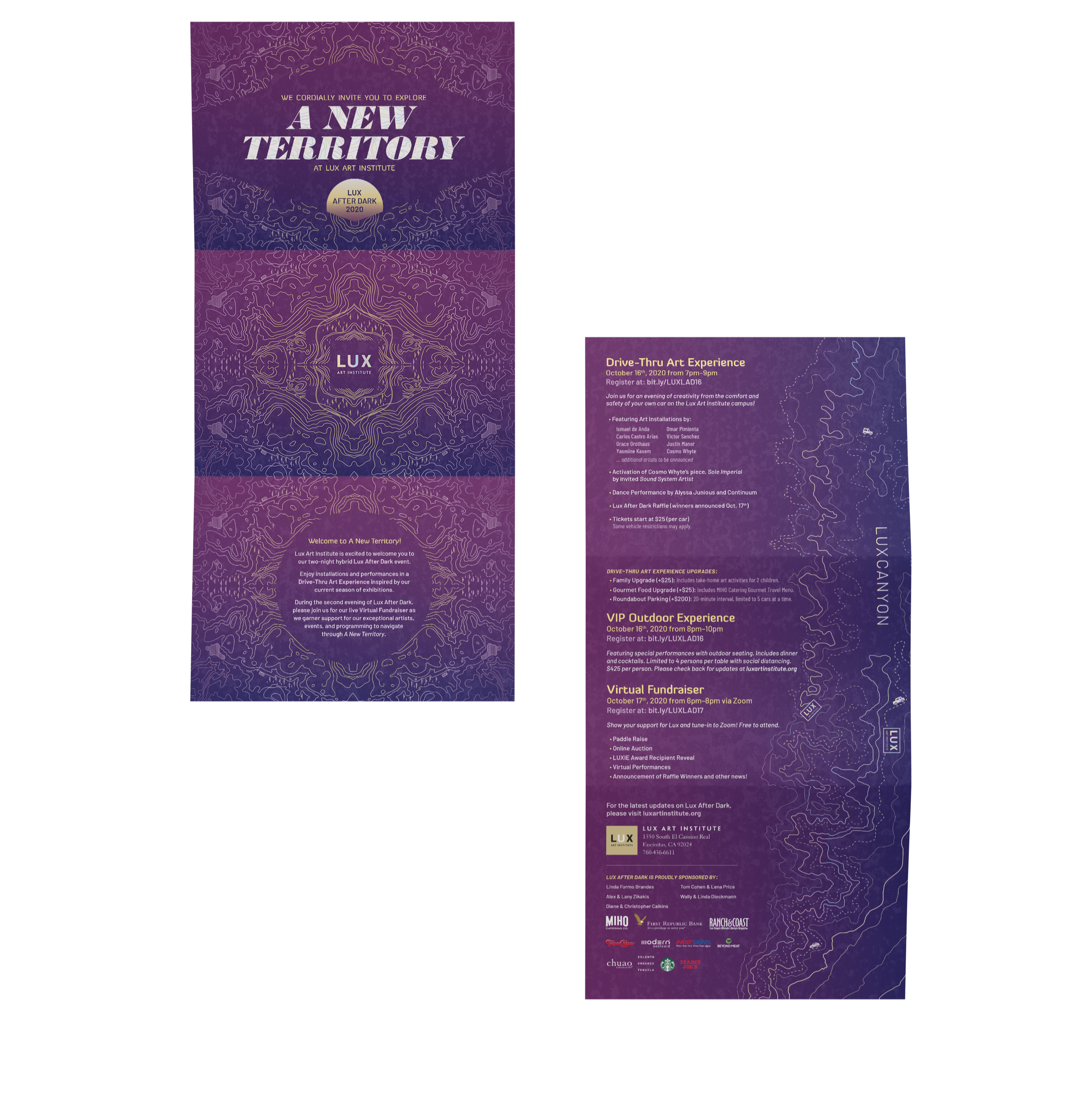 Lux After Dark invitation