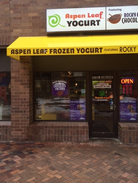  Made it to Aspen...Leaf Frozen Yogurt, Iowa City. 