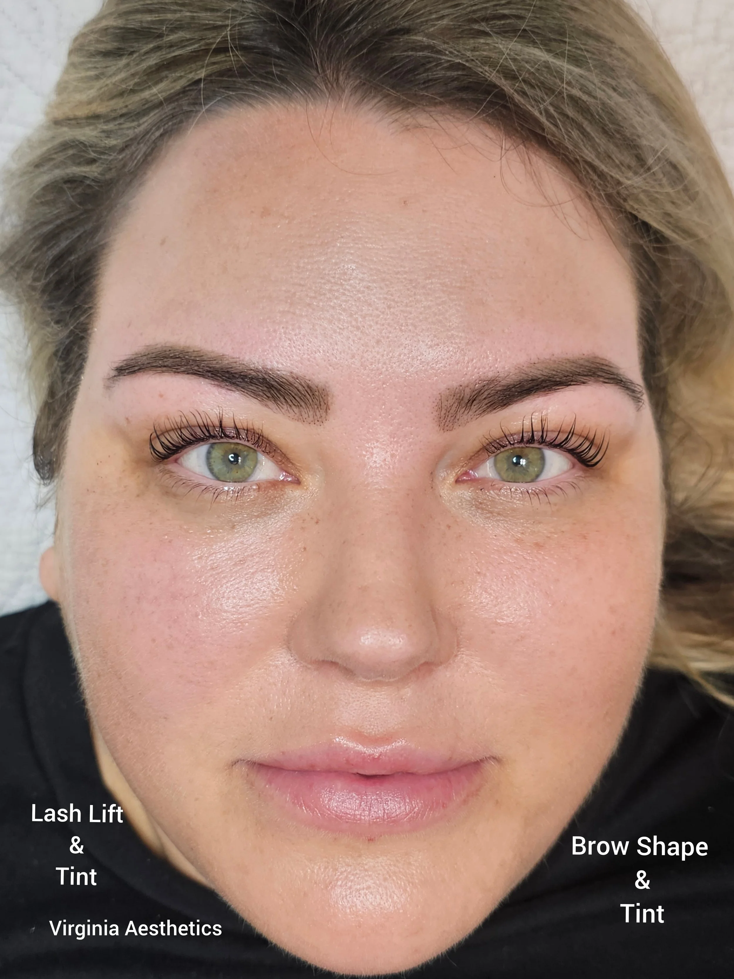 Lash Lift and Tint, Brow Shape and Tint