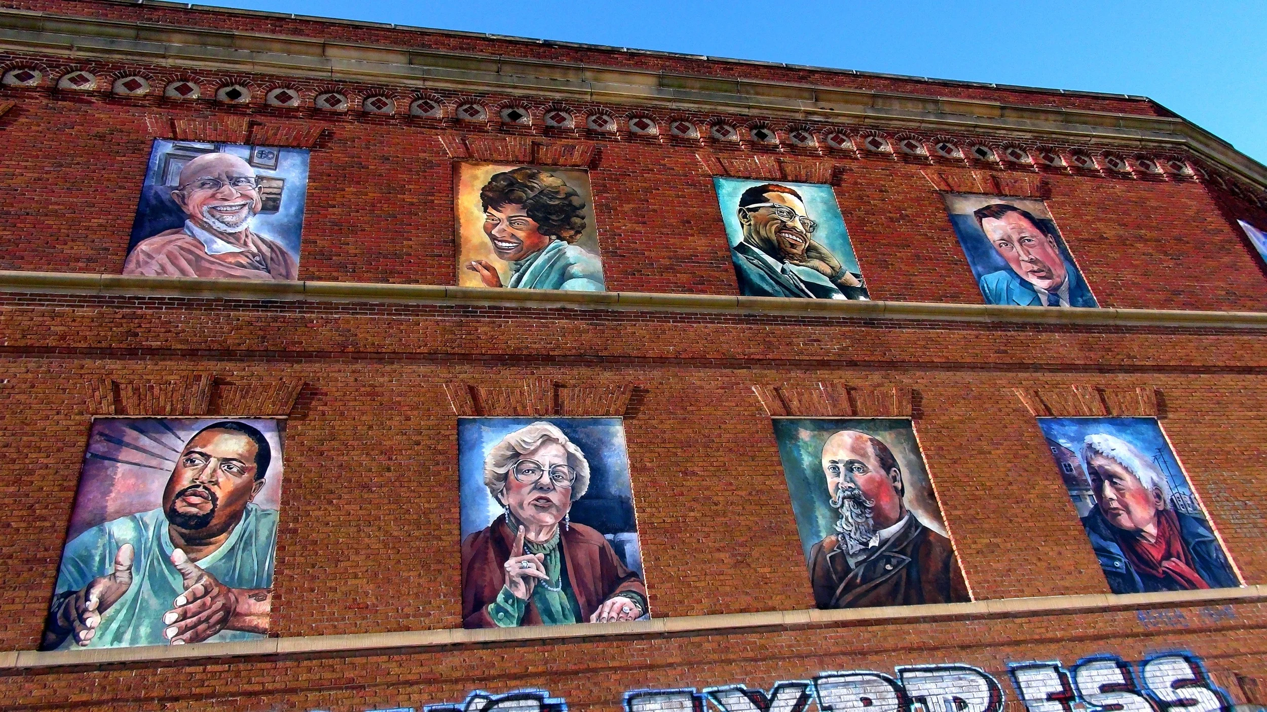 Reverend James L. Meyer, Erma Henderson, Malcolm X, Walter Reuther, Yusef Shakur, Maryann Mahaffey, Hazen Pingree, Grace Lee Boggs