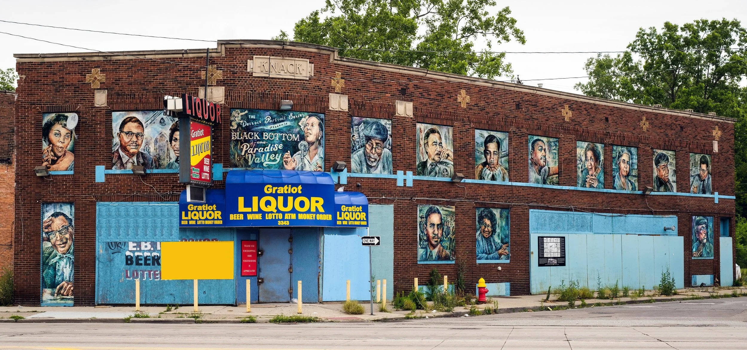 Final installation, corner of Gratiot and Mack Avenues