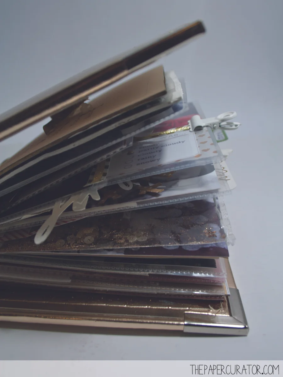 25 DAYS OF CHRISTMAS MINI ALBUM/ DECEMBER DAILY WEEK NO. 1 | THE PAPER CURATOR