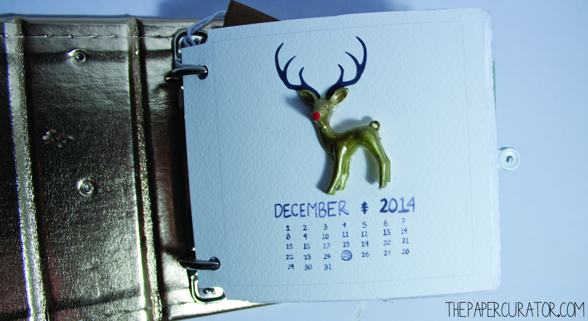 COVER PAGE 25 DAYS OF CHRISTMAS MINI ALBUM/ DECEMBER DAILY WEEK NO. 1 | THE PAPER CURATOR