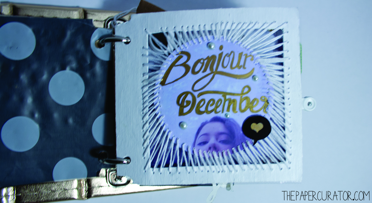 BONJOUR DECEMBER | 25 DAYS OF CHRISTMAS MINI ALBUM/ DECEMBER DAILY WEEK NO. 1 | THE PAPER CURATOR