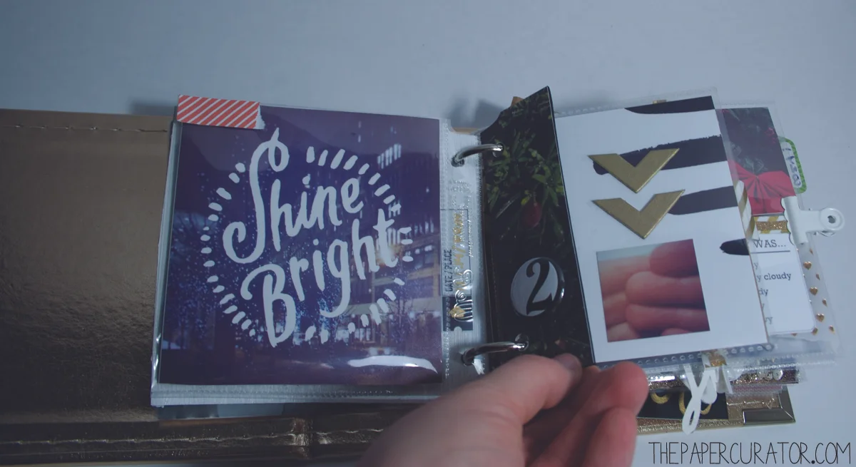 DECEMBER 2ND | 25 DAYS OF CHRISTMAS MINI ALBUM/ DECEMBER DAILY WEEK NO. 1 | THE PAPER CURATOR