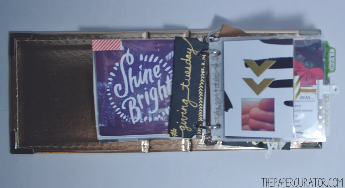 DECEMBER 2ND | 25 DAYS OF CHRISTMAS MINI ALBUM/ DECEMBER DAILY WEEK NO. 1 | THE PAPER CURATOR