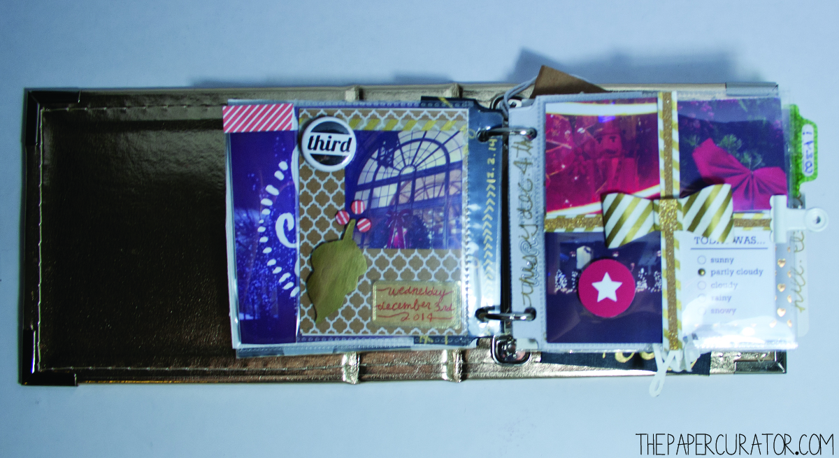 DECEMBER 3RD | 25 DAYS OF CHRISTMAS MINI ALBUM/ DECEMBER DAILY WEEK NO. 1 | THE PAPER CURATOR