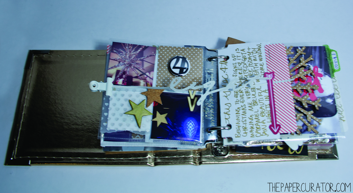 DECEMBER 4TH | 25 DAYS OF CHRISTMAS MINI ALBUM/ DECEMBER DAILY WEEK NO. 1 | THE PAPER CURATOR